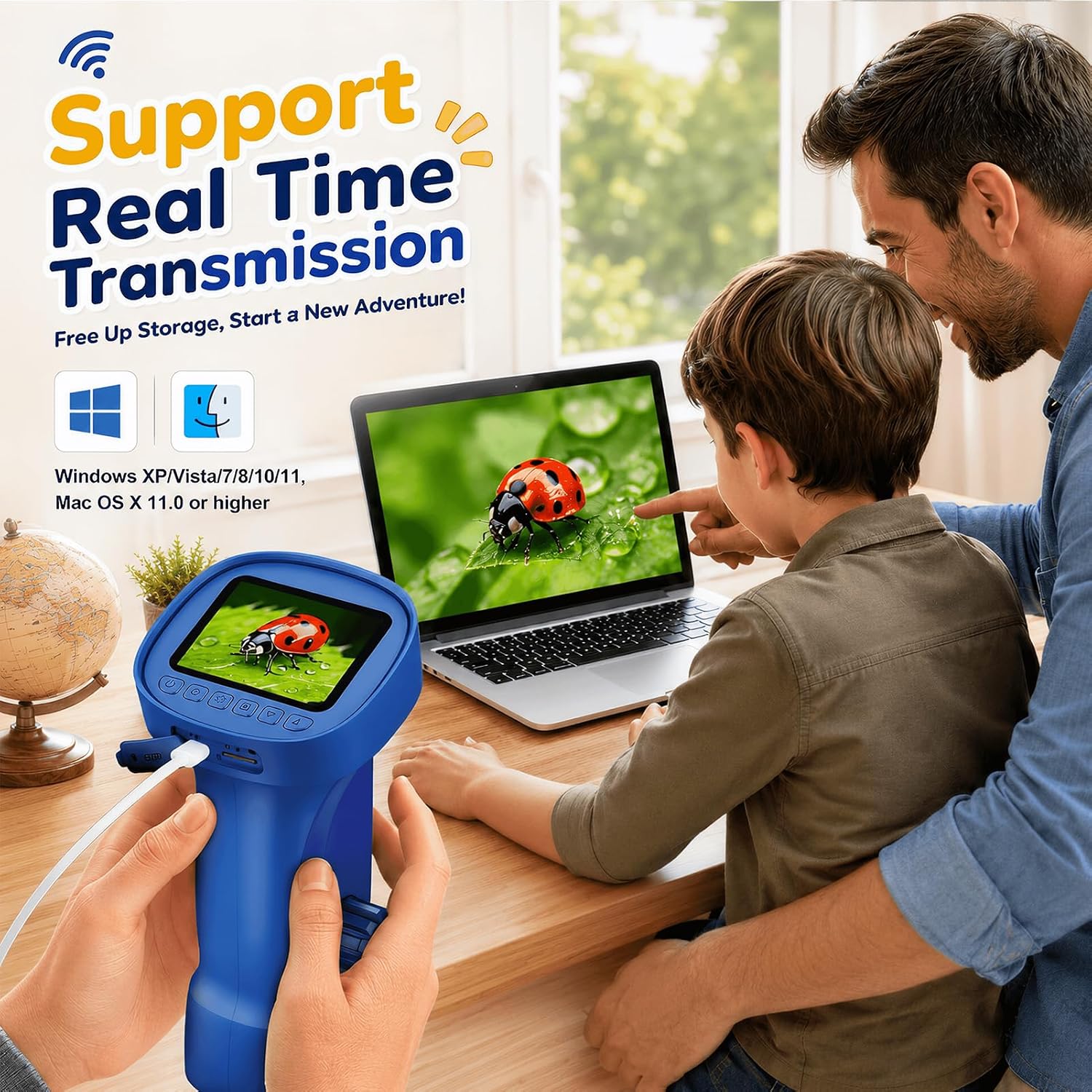 Thumbnail 5 de Handheld Digital Microscope, 2.4-Inch IPS Display