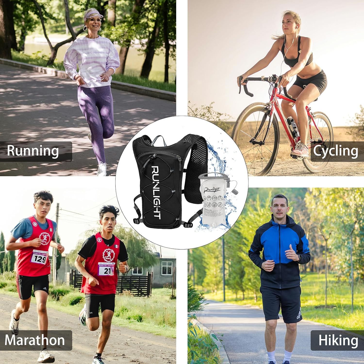 Thumbnail 6 de Runlight W210 laufweste hardloopvest met 1,5 liter inhoud en verstelbare banden