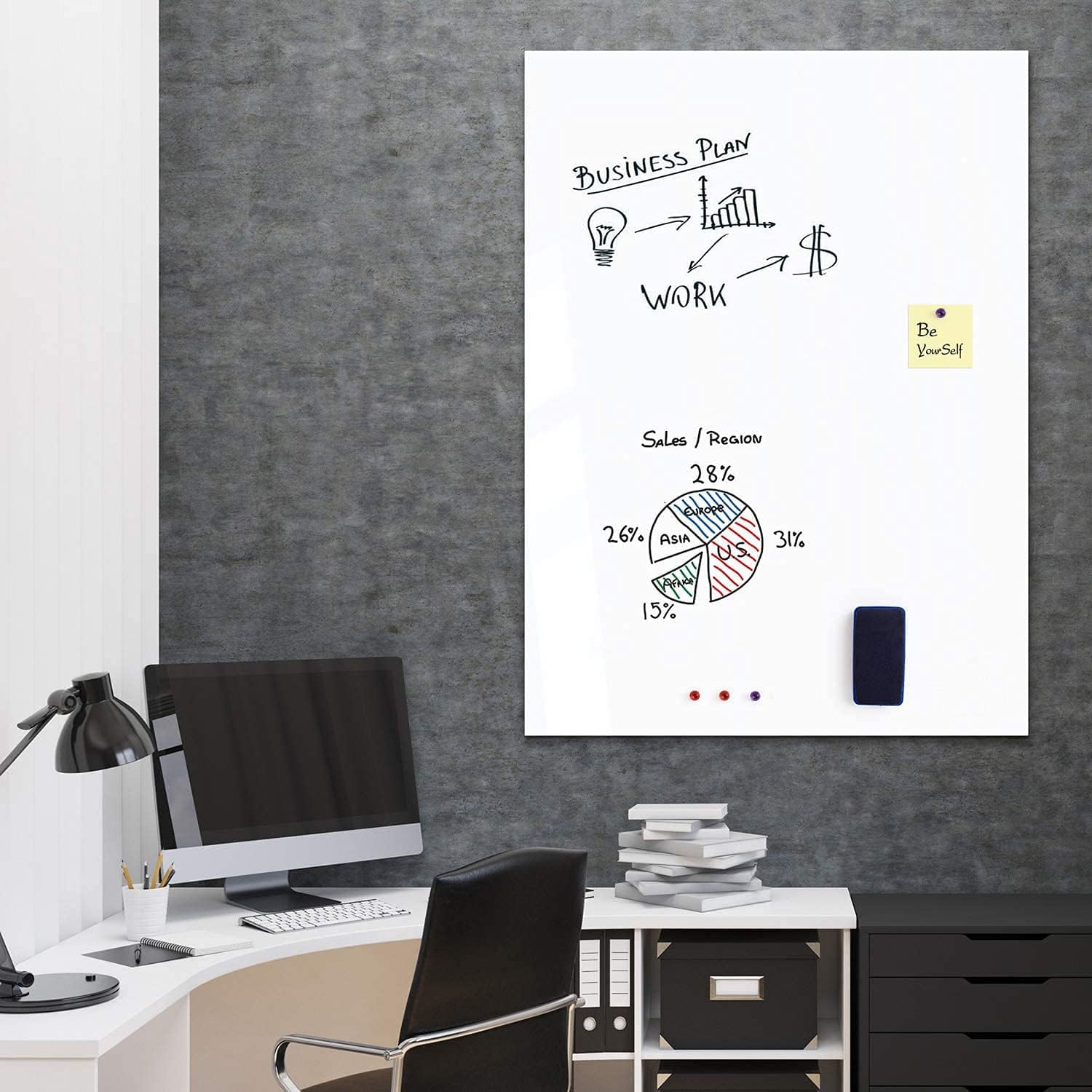 Thumbnail 1 de Lyzzxi Whiteboard Folie 90x60 cm