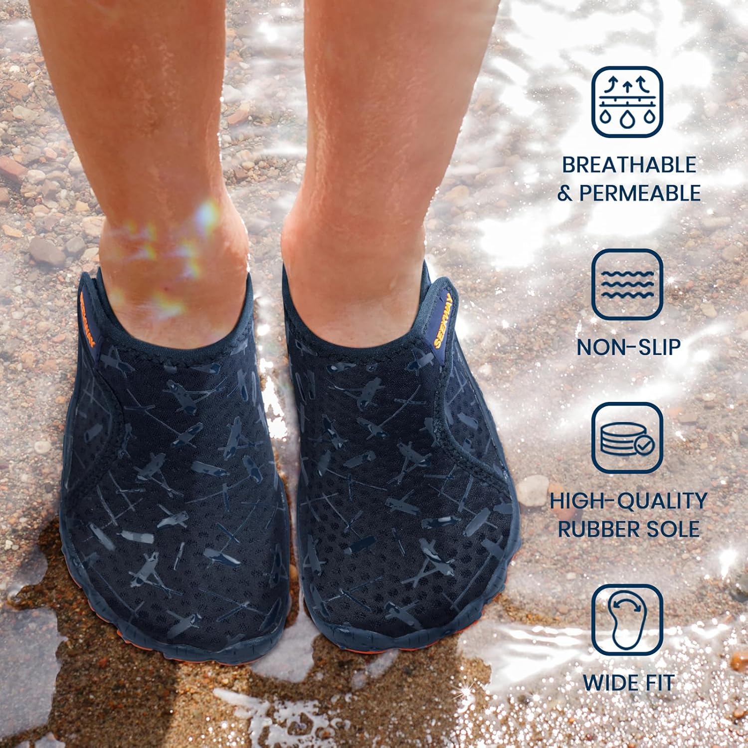 Thumbnail 5 de SEEKWAY Barefoot Water Shoes for Kids: Wide Toe Box, Quick-Dry, Non-Slip for Outdoor Adventures