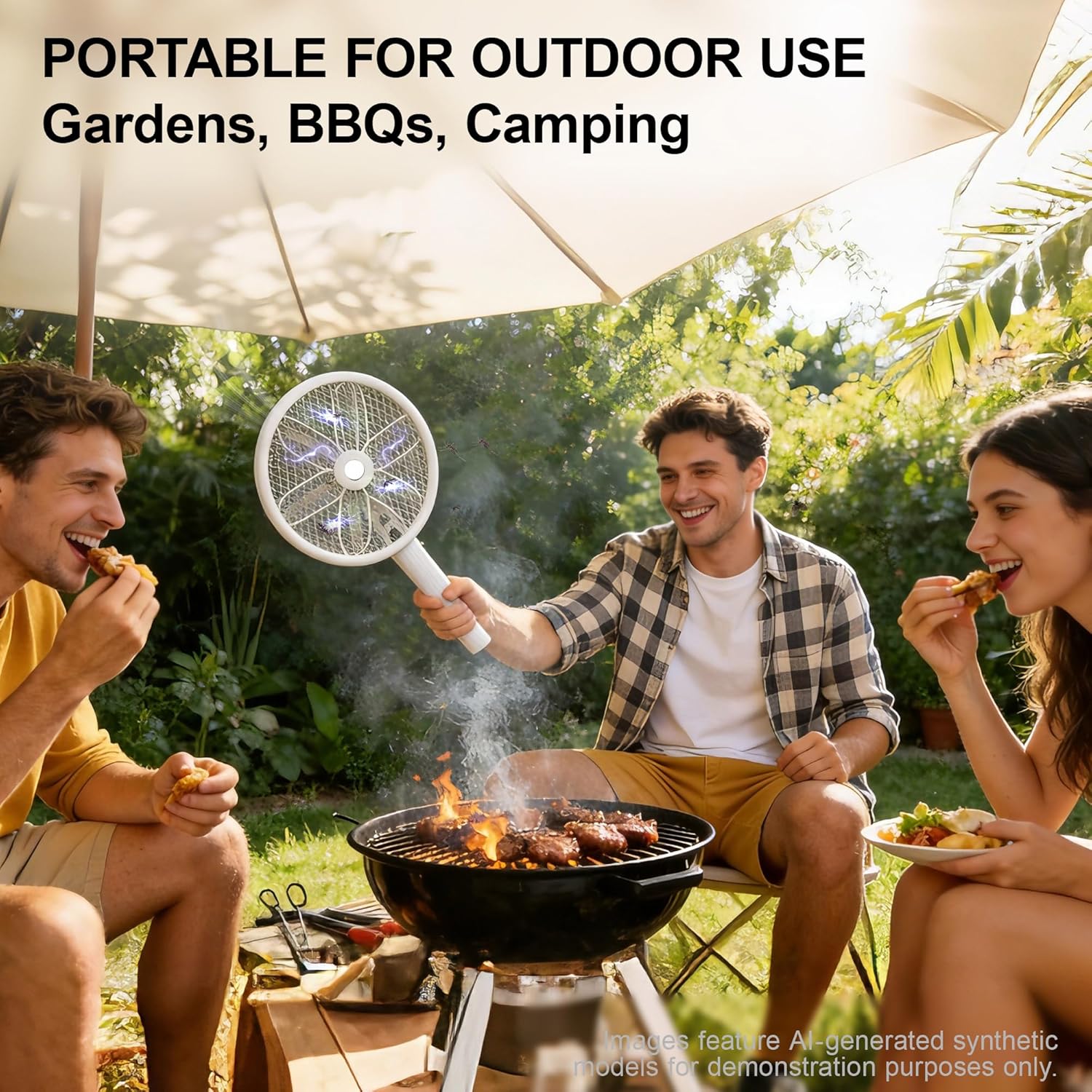 Thumbnail 6 de WowCatch Rotating Head Electric Fly Zapper with Telescopic Handle (16"–40") and 4000V