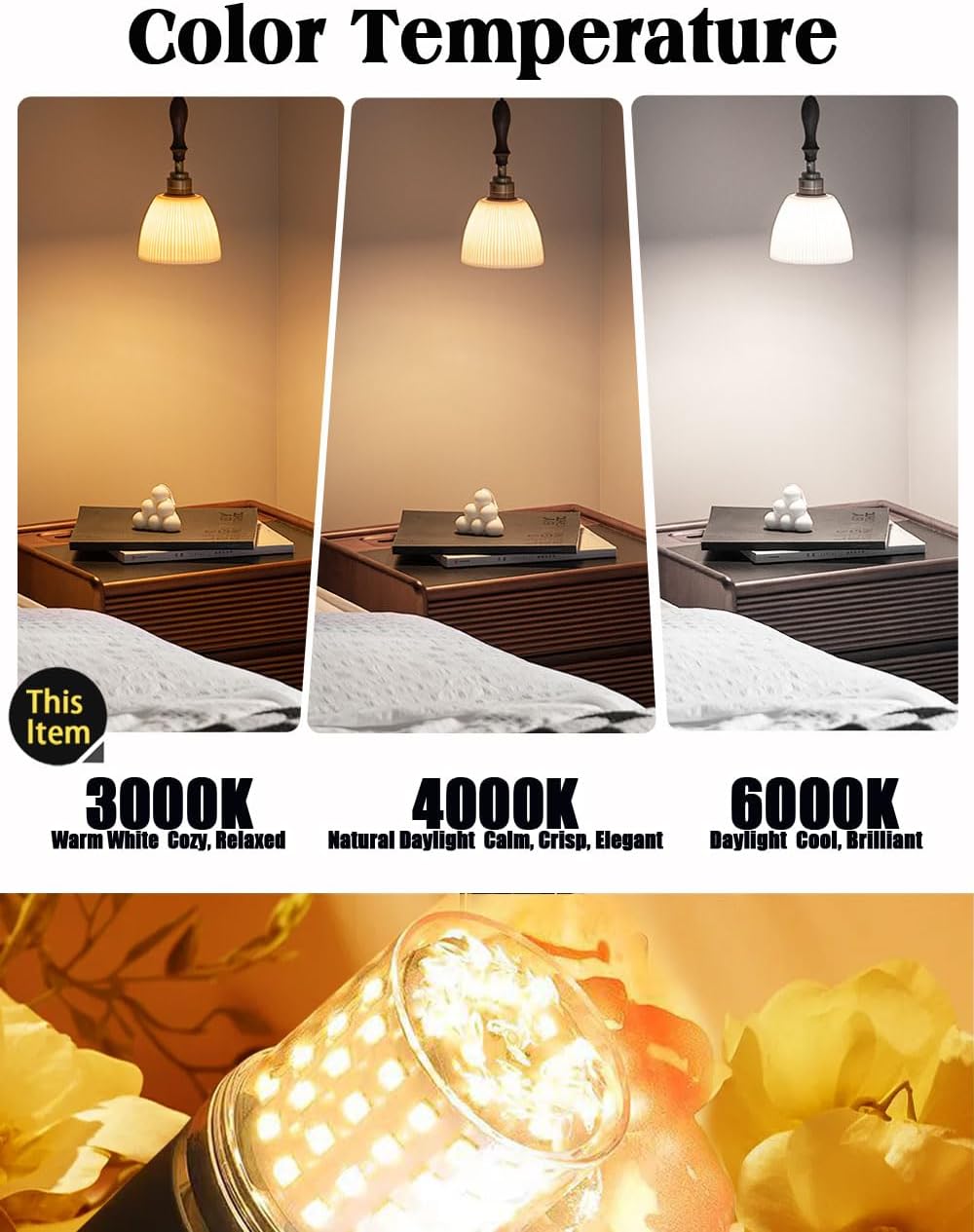 Detalle 2 de Wossluck B22 LED 9W mit B22d