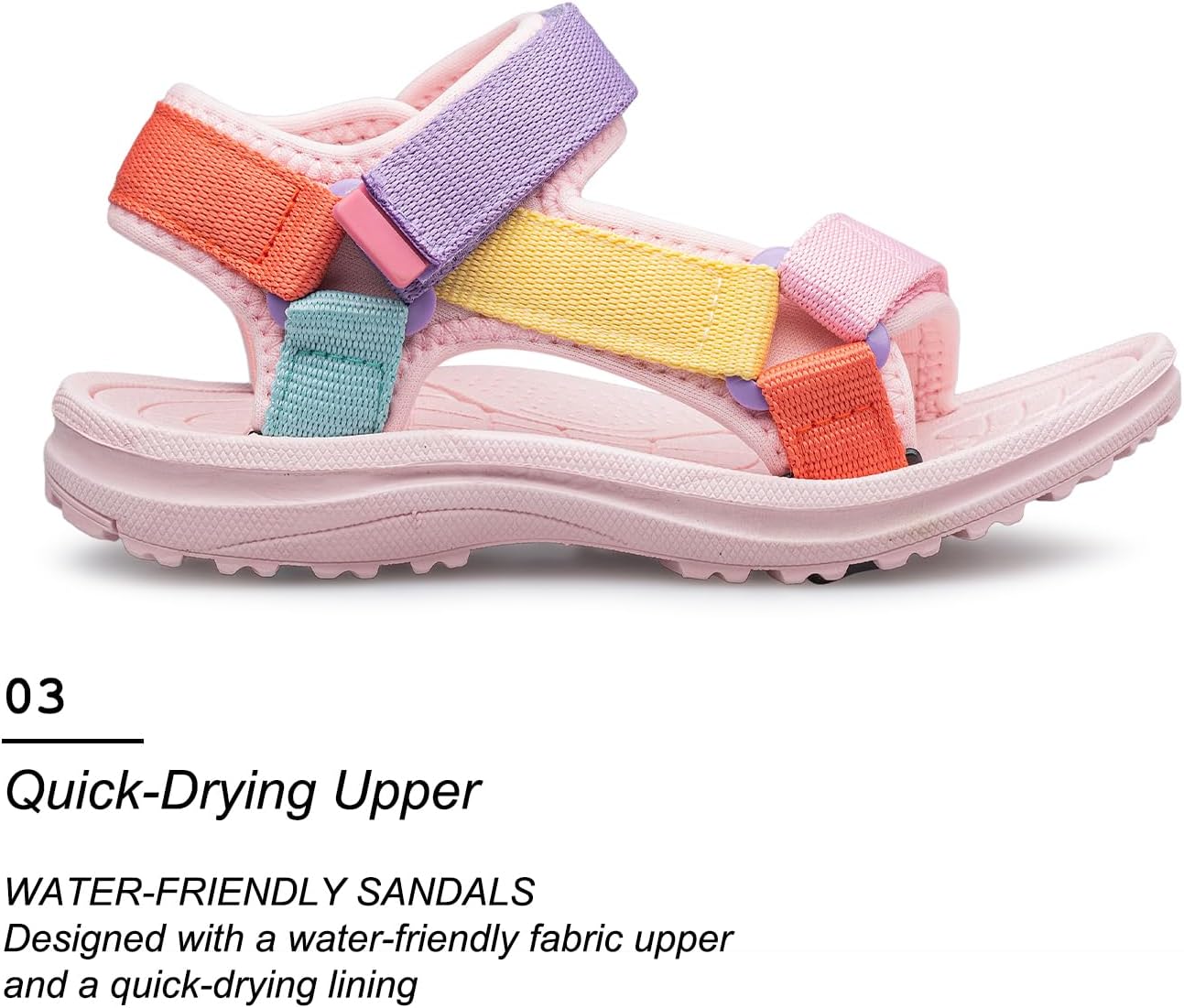 Detalle de vibdiv Boys Girls Sandals Open-Toe Summer Outdoor Unisex Child Sport Sandals
