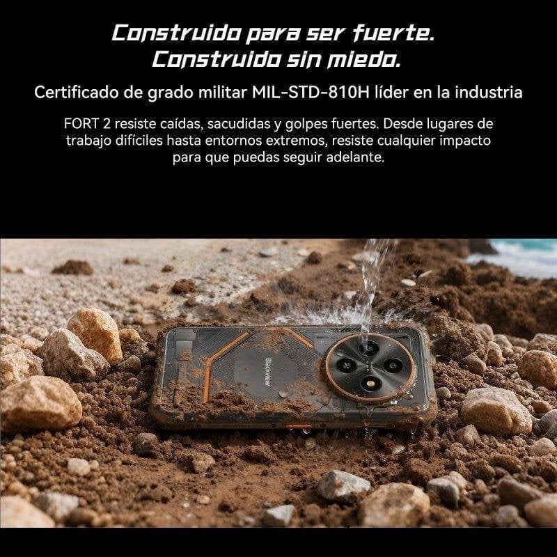 Detalle 2 de Blackview Fort 2 4G 8GB/128GB, 6.56" con batería de larga duración y chasis robusto