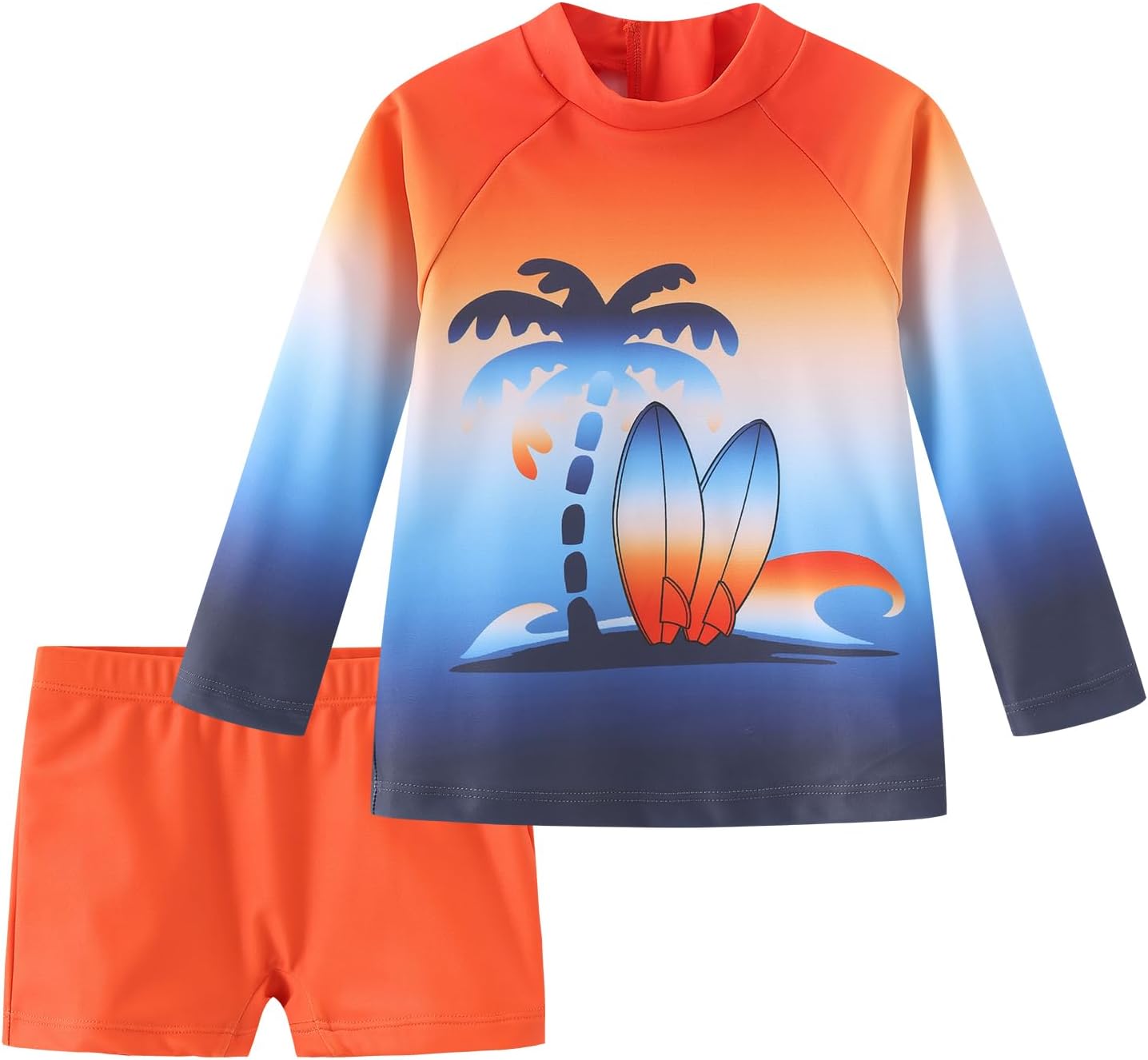 Thumbnail 5 de UV Shirt Kinder Baby Jungen Badeshirt Zweiteilig Langarm Set mit UV-Schutz UPF 50+ – 62–110/6 Monate bis 5 Jahre