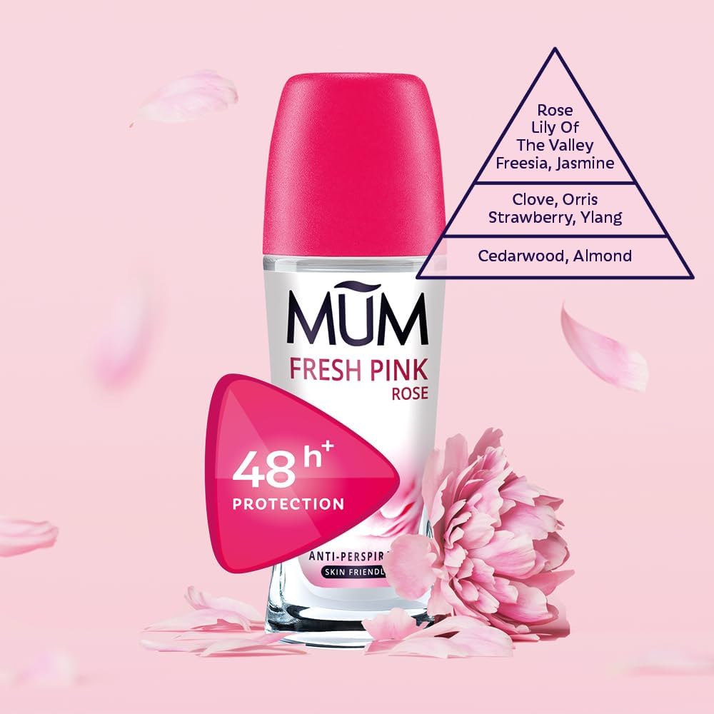 Thumbnail 5 de Mum Fresh Pink Rose Perfumed Roll-On Deodorant 50 ml (Pack of 6)
