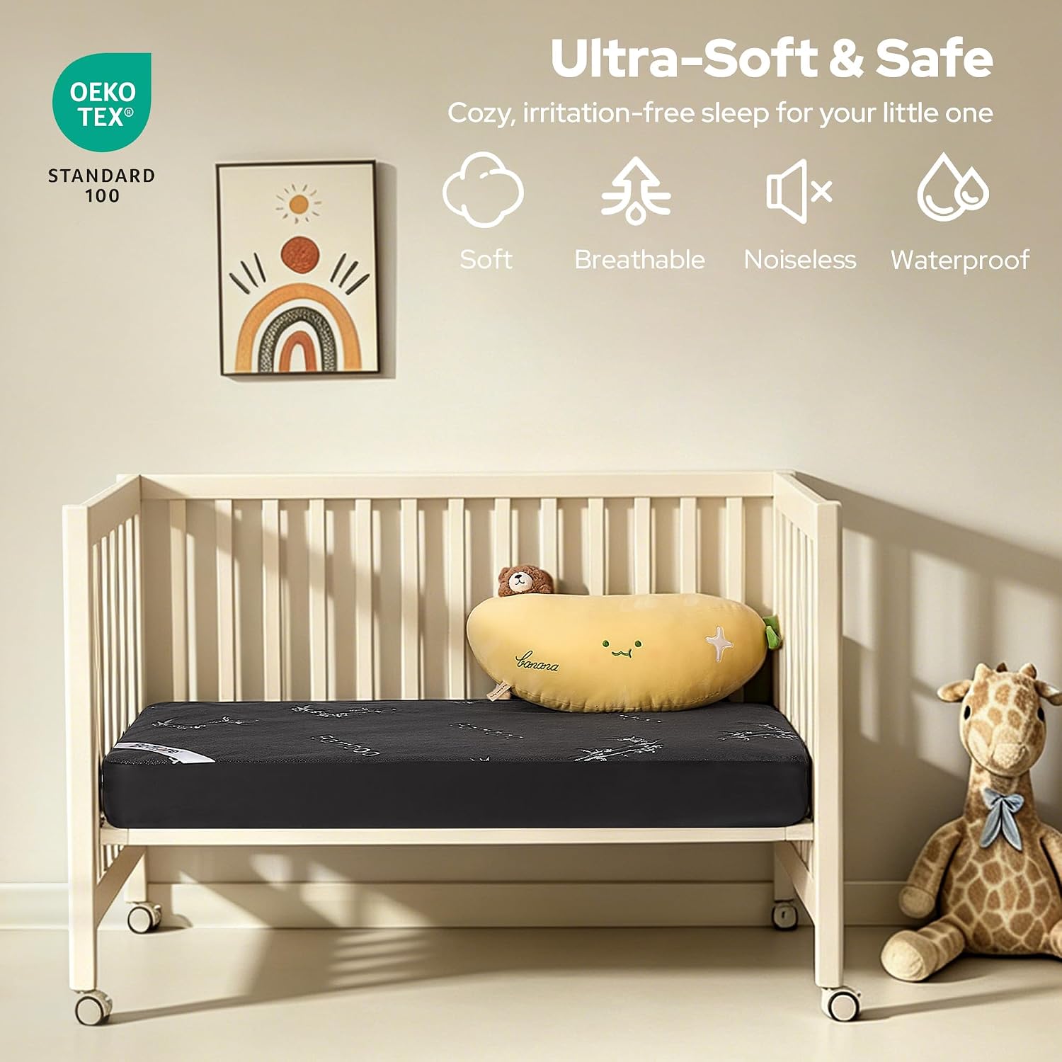 Detalle 2 de BEDLORE Crib Mattress Protector, 2-Pack
