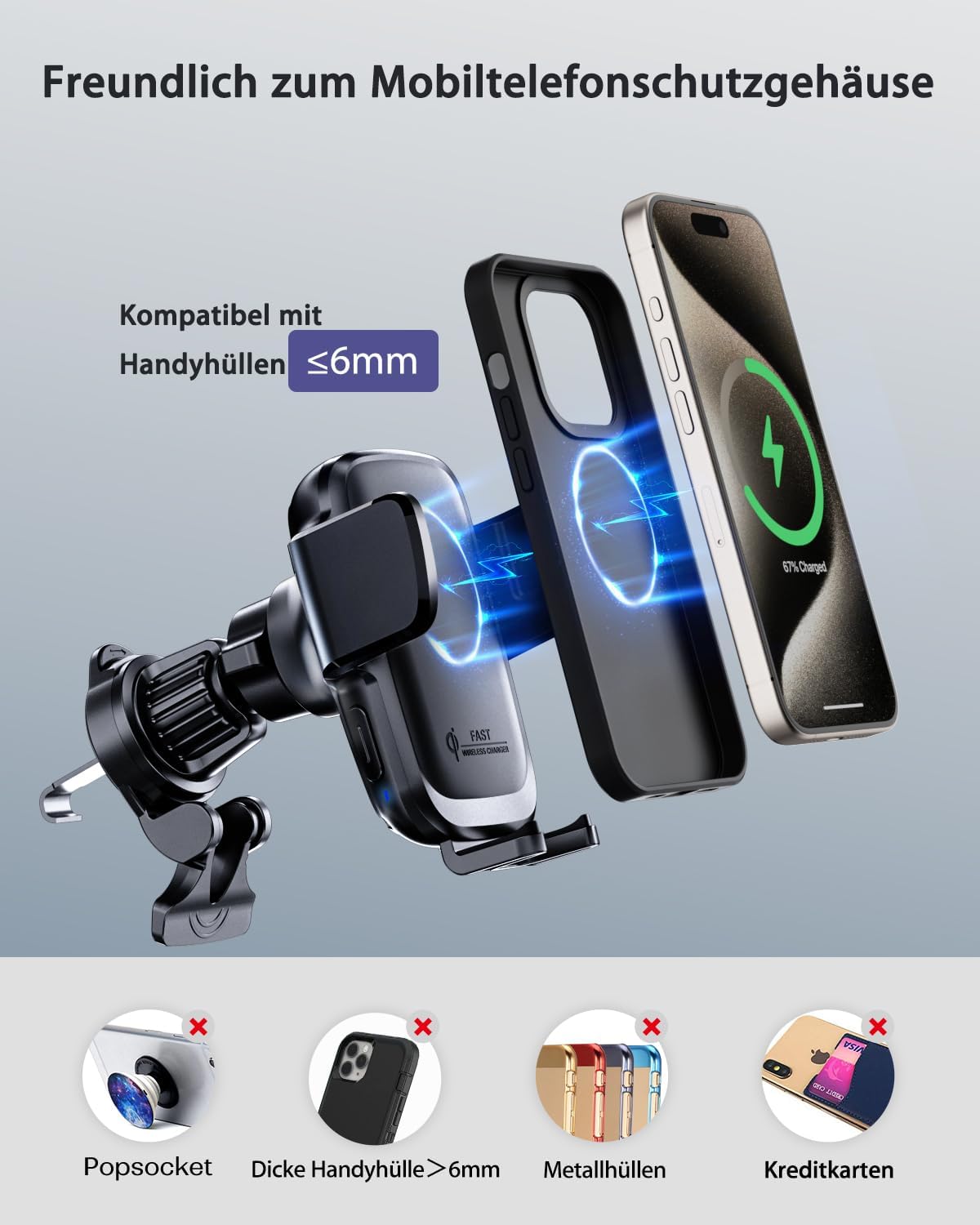 Thumbnail 4 de KPON 15W Handyhalterung Auto