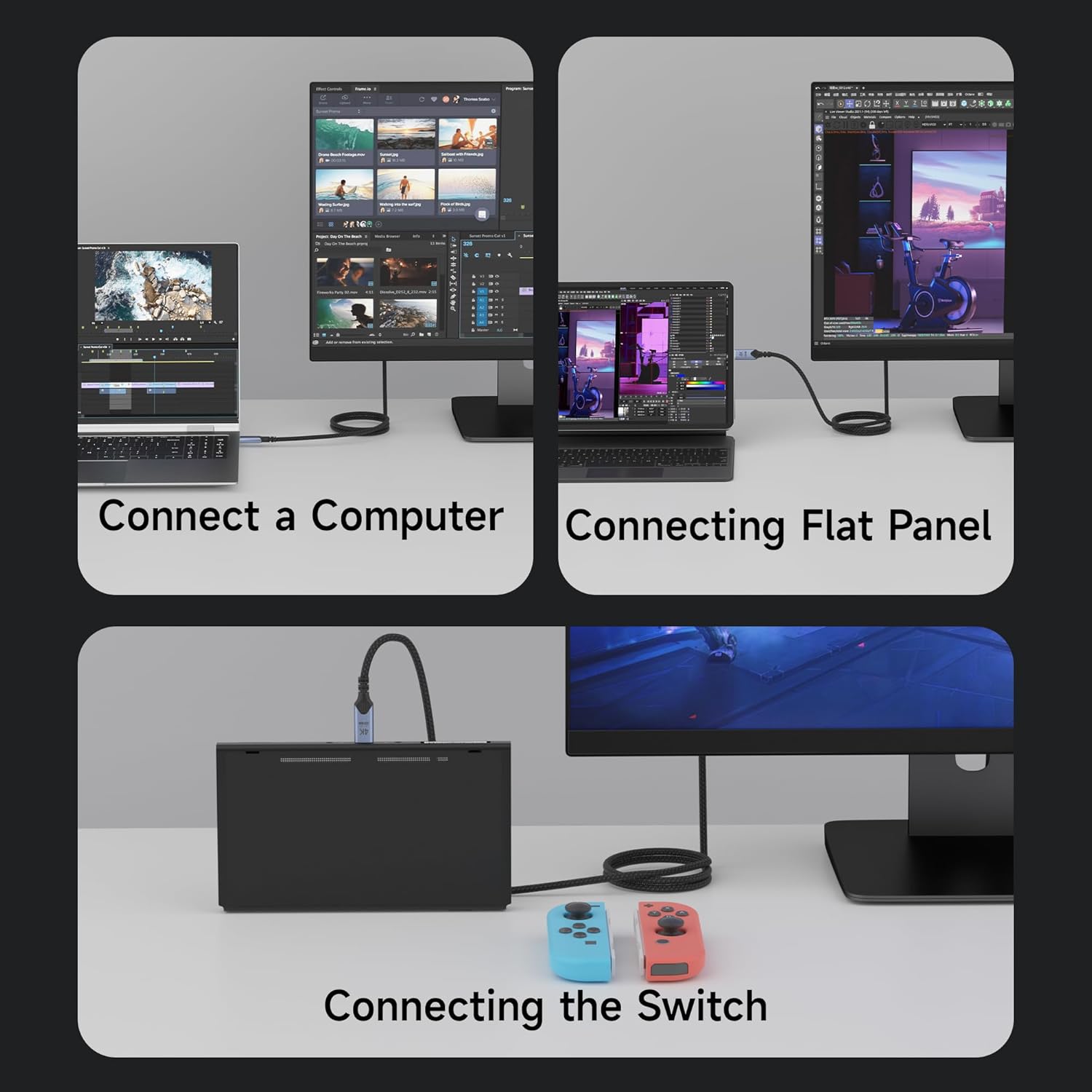 Thumbnail 5 de BAWIOFIAU USB C Kabel auf USB C 6M – USB 3.2 Gen 2, 20 Gbps, 100W PD, 4K@60Hz