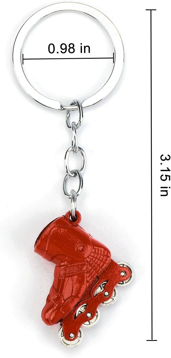 Thumbnail 1 de Gallkeat Roller Skating Keychain — Durable Stainless Steel Bag Charm for Skate Lovers
