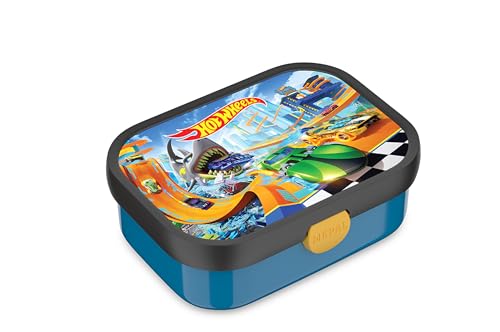 Detalle de Mepal Campus Bento Box para Niños (750 ml) – Fiambrera con Tenedor y Compartimentos, sin BPA y lavavajillas, temática Hot Wheels
