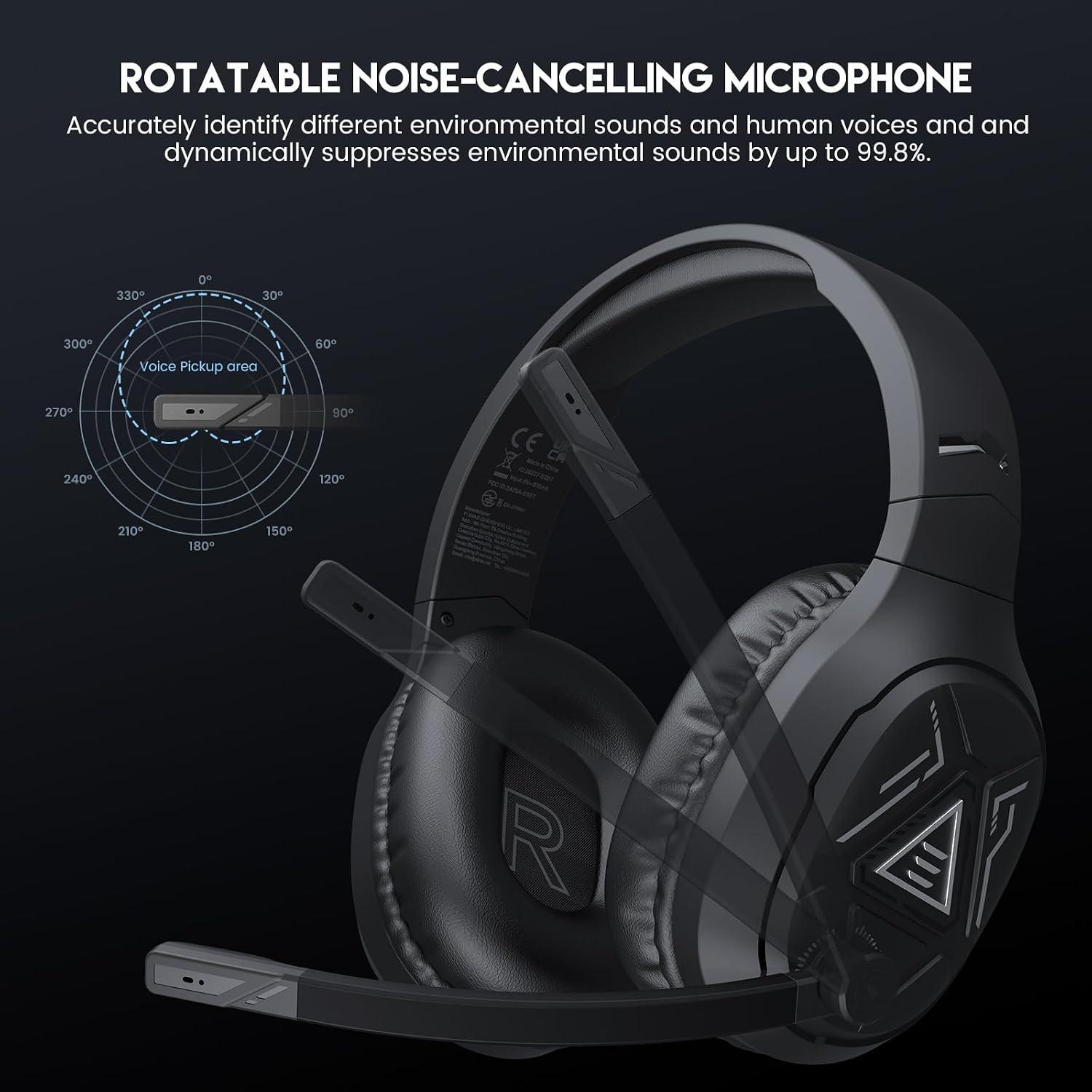 Thumbnail 4 de EKSA E5BT Wireless Gaming Headset 52Hrs