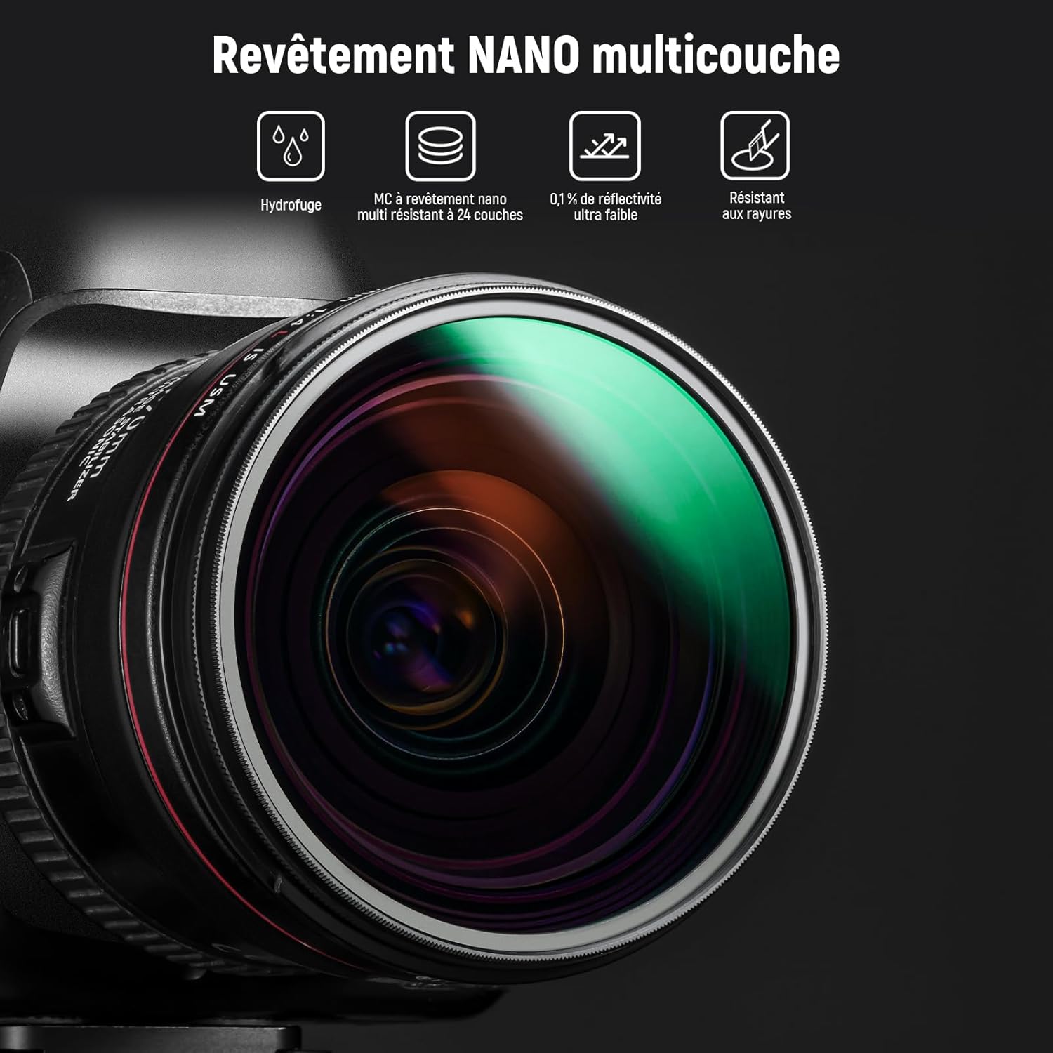 Thumbnail 2 de NEEWER filtre polarisant circulaire 40,5 mm (MC/CPL) — réduction des reflets et meilleure lisibilité