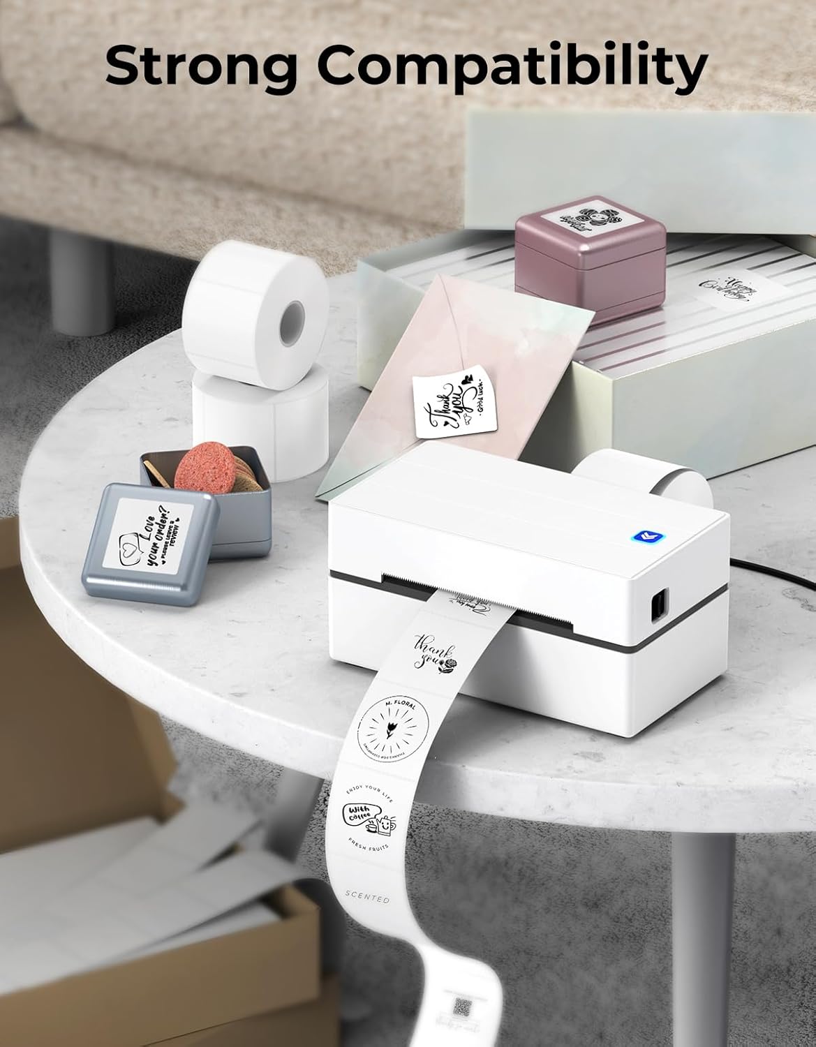 Thumbnail 2 de MUNBYN Étiquettes thermiques 2x2 750 🏷️