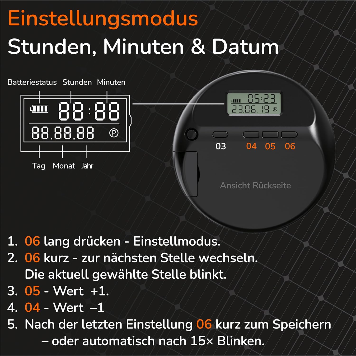Thumbnail 5 de Upgrade4cars Elektronische Parkscheibe CR2450