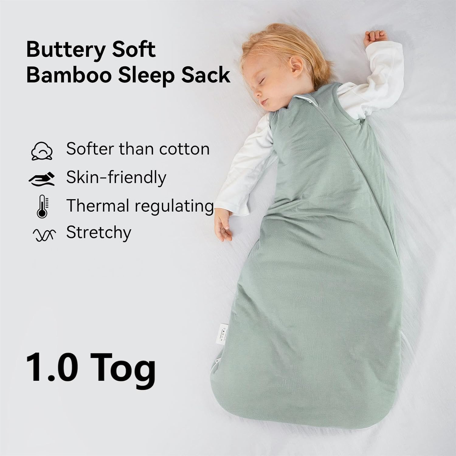 Thumbnail 1 de BubblePanda Rayon Made from Bamboo Sleep Sack (12–18 Months) 1.0 Tog