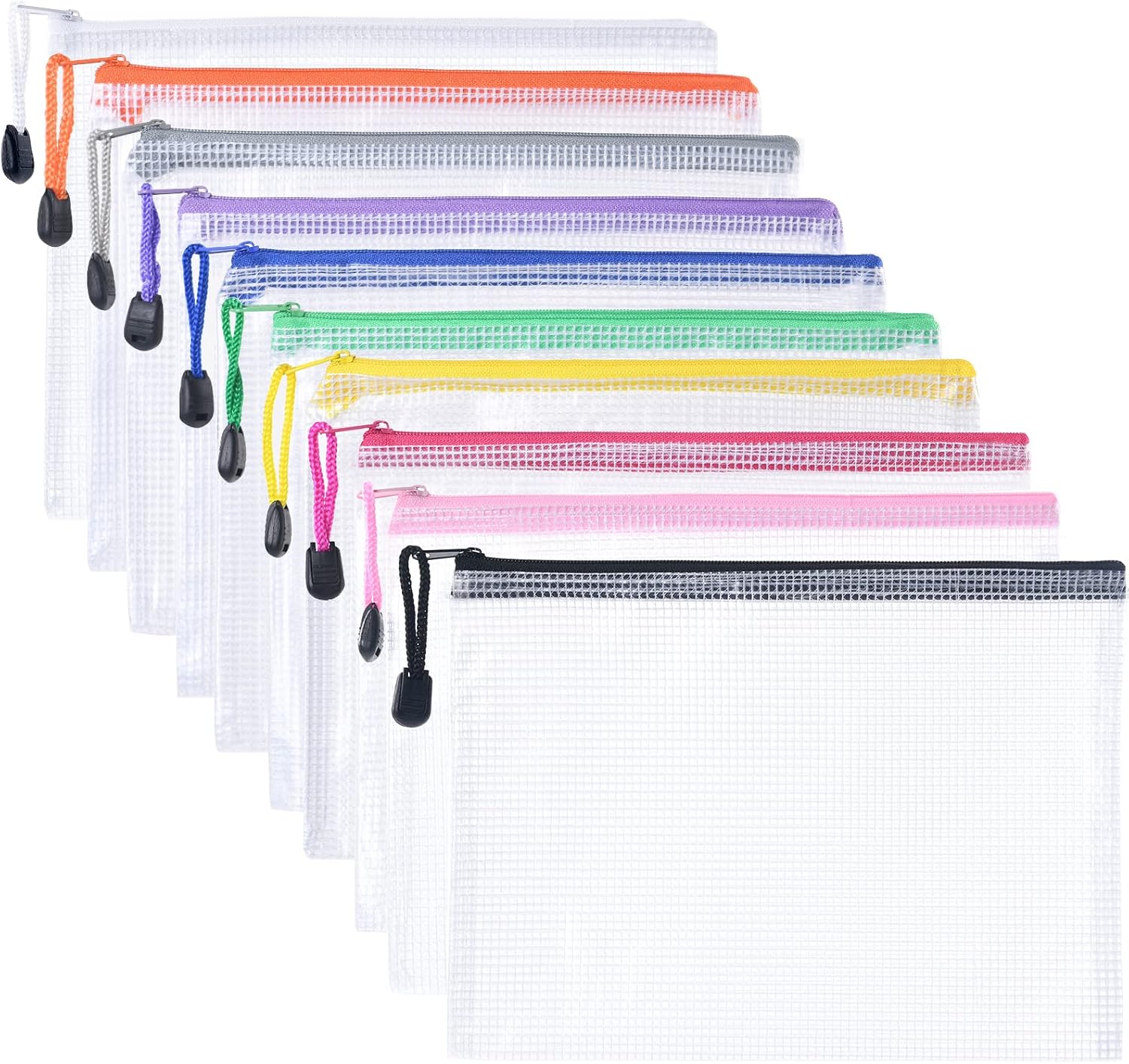 Detalle 2 de Vicloon 10pcs A4 plastic document wallets