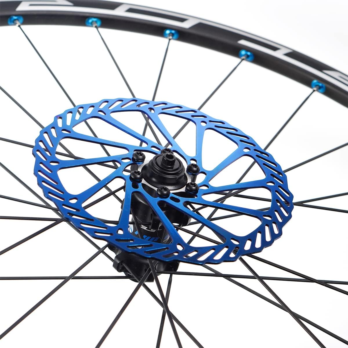Thumbnail 4 de CNCLOL bike disc brake rotor (160mm, 180mm or 203mm) in stainless steel, blue/gold/rainbow finish