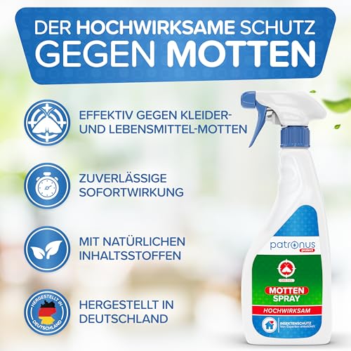 Thumbnail 1 de Patronus Mottenspray [500 ml] – hochwirksamer Abwehr gegen Kleidermotten