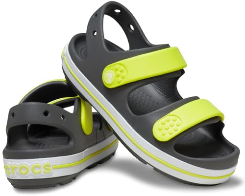 Detalle de Crocs Crocband Cruiser Sandal K: sandalia unisex infantil en Slate Grey (EU 36/37)