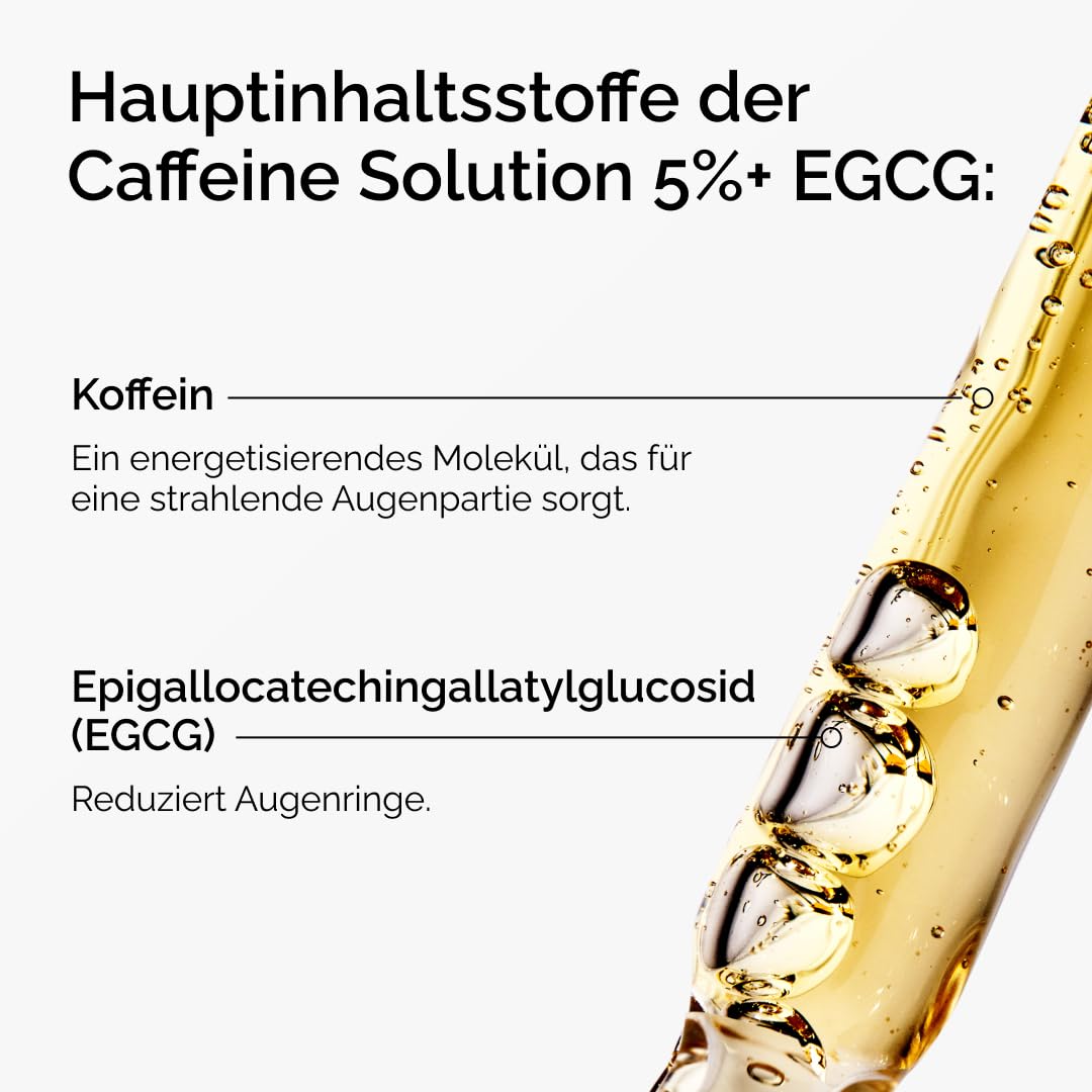 Detalle de The Ordinary Caffeine Solution 5% + EGCG – Augenserum gegen Augenringe und müde Augen (30 ml)