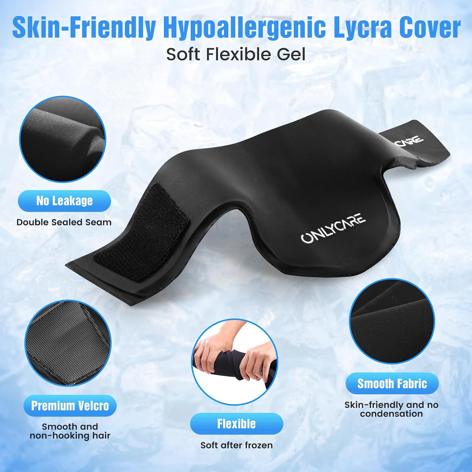 Thumbnail 5 de ONLYCARE CN01 Reusable Neck Ice Pack Wrap, Adjustable Hot and Cold Gel Compress