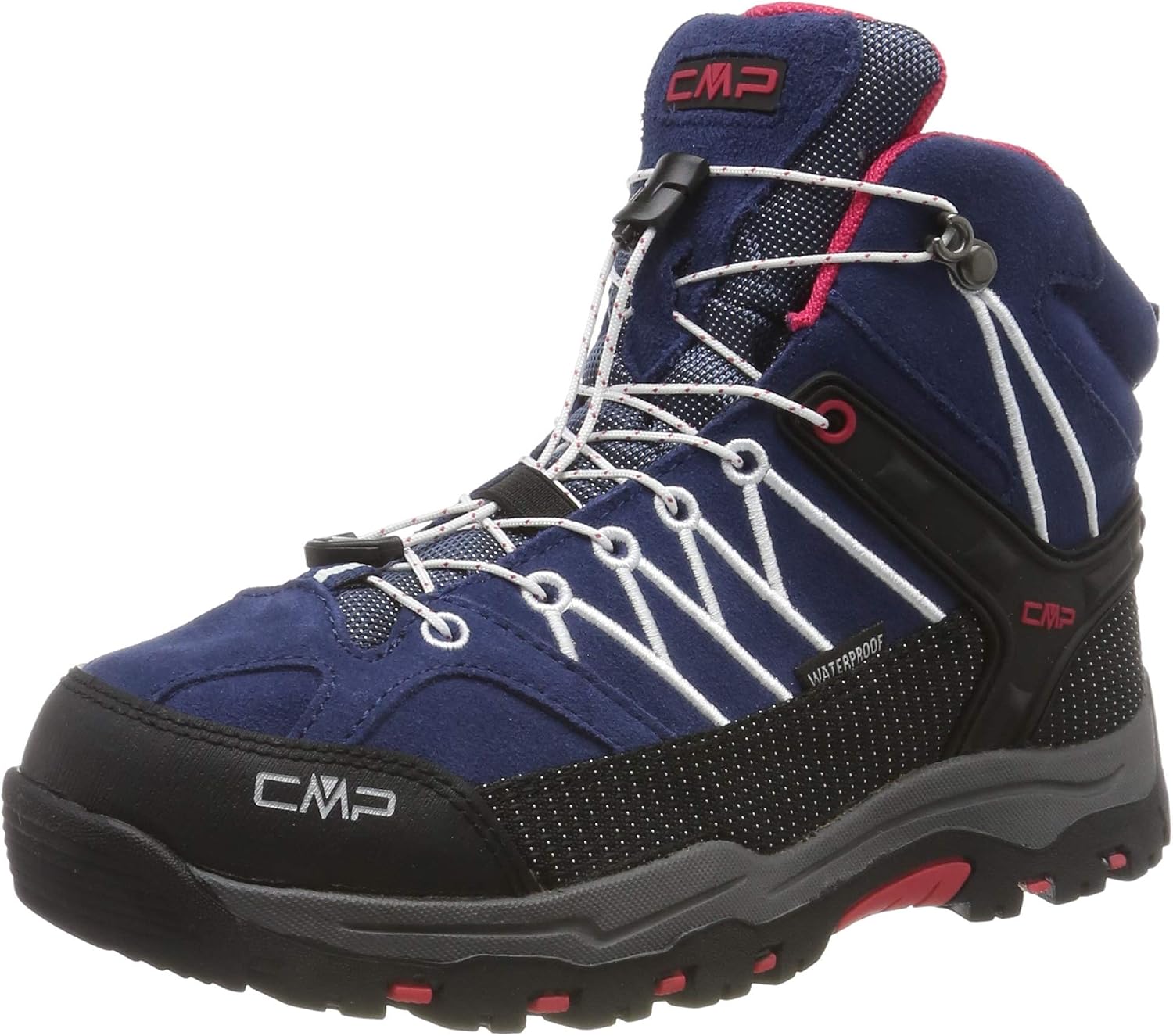 Detalle de CMP Kids Rigel Mid Trekking Shoes Wp: Scarpe da trekking impermeabili per bambini e ragazzi, Lake Pink Fluo 26EL / 34 EU