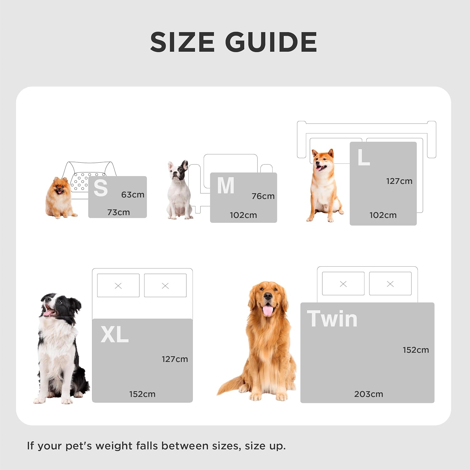 Thumbnail 5 de Bedsure Waterproof Dog Blanket 127x102cm – Reversible washable pet throw for large dogs