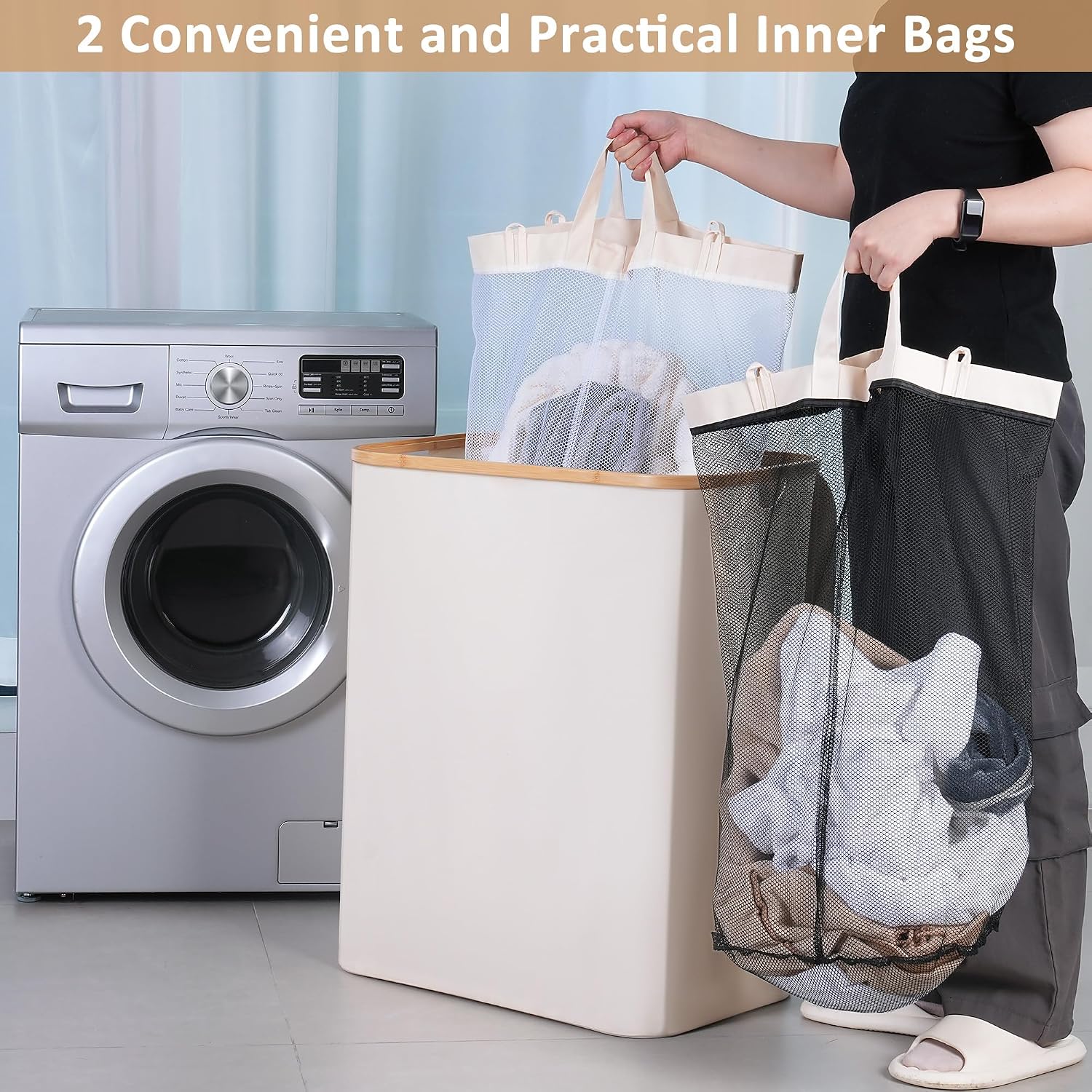 Detalle 2 de iEGrow Washing Basket 150L XL