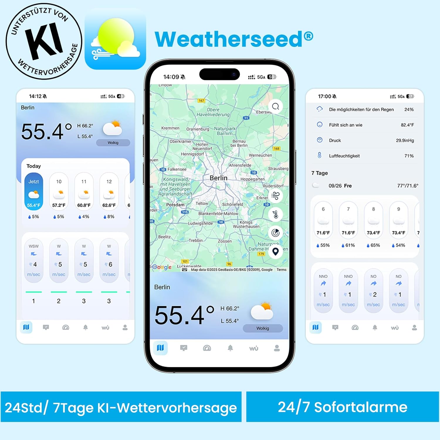 Thumbnail 1 de Sainlogic SA6 Plus 12-in-1 Wetterstation WLAN – Genauigkeit, Fernzugriff und Langzeit-Datenspeicherung