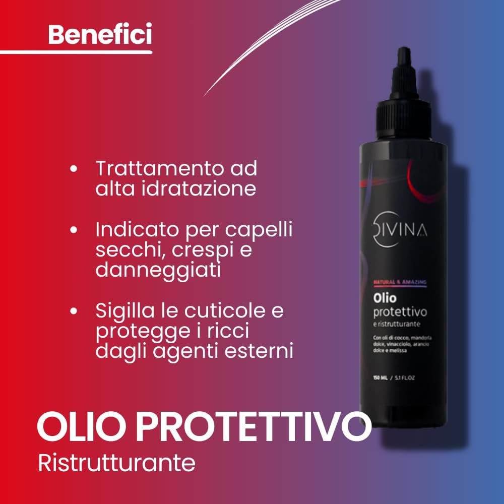 Thumbnail 4 de Kit Idratante e Illuminante DIVINA BLK per capelli ricci: trattamento completo in 4 prodotti