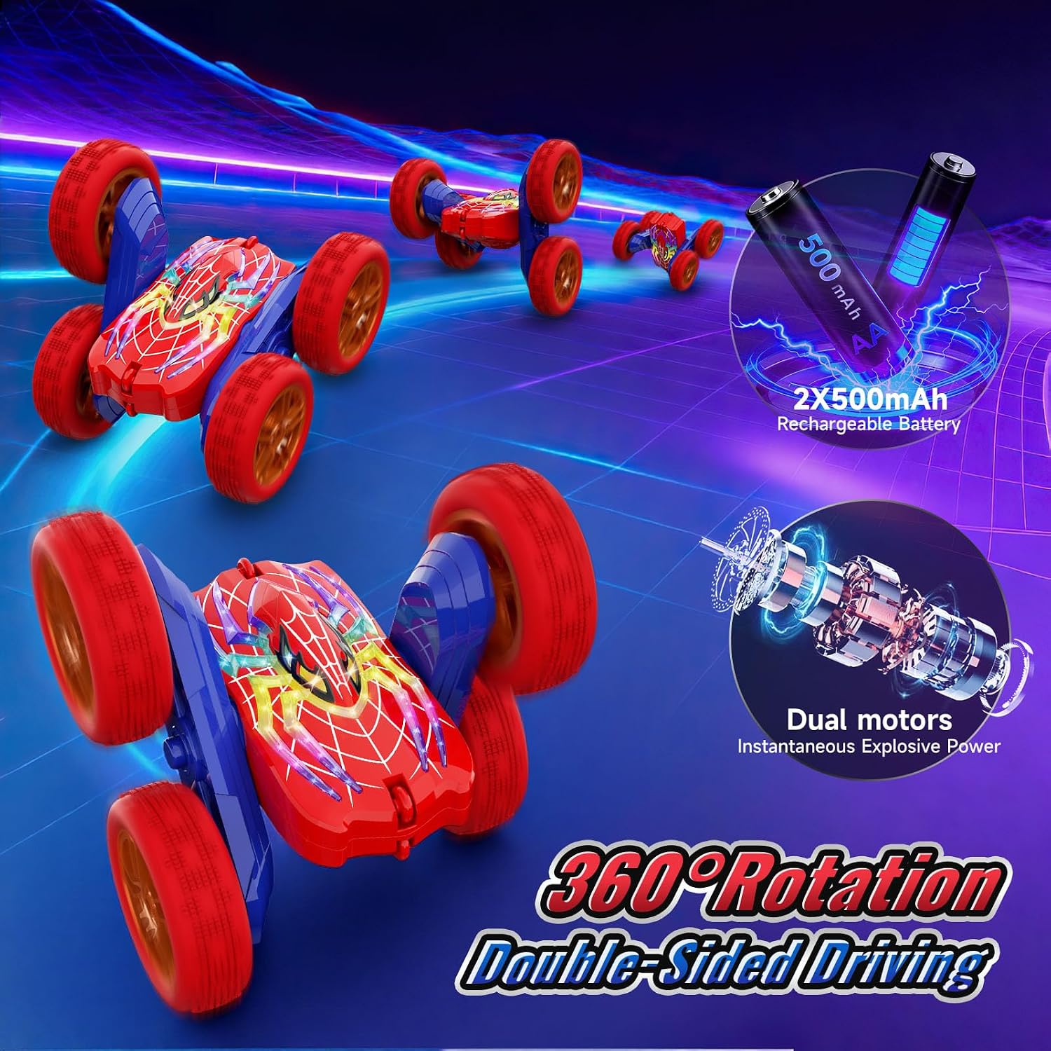 Detalle de Mirthigig 2.4Ghz 4WD RC stunt car toy