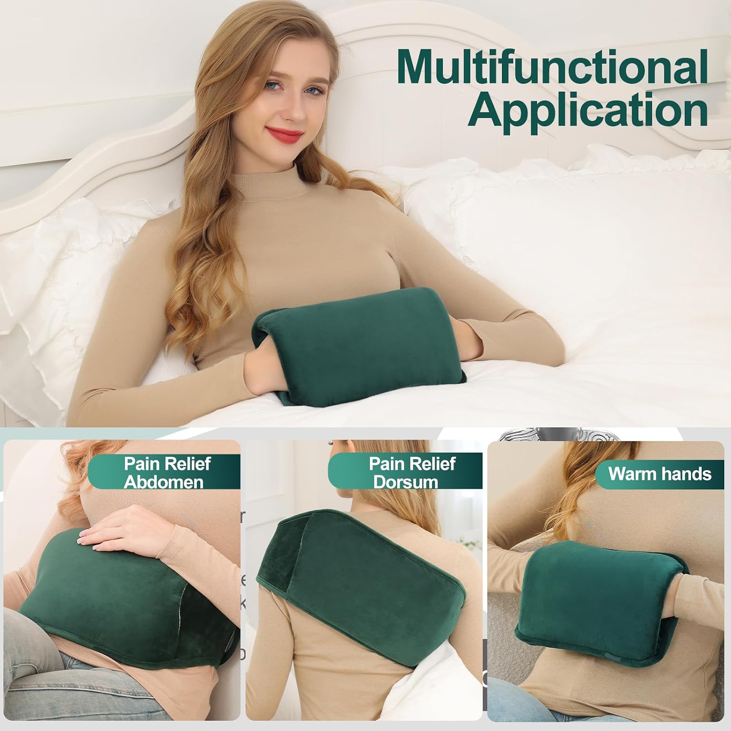 Detalle de hYwecy Rechargeable Electric Hot Water Bottle 70–75℃