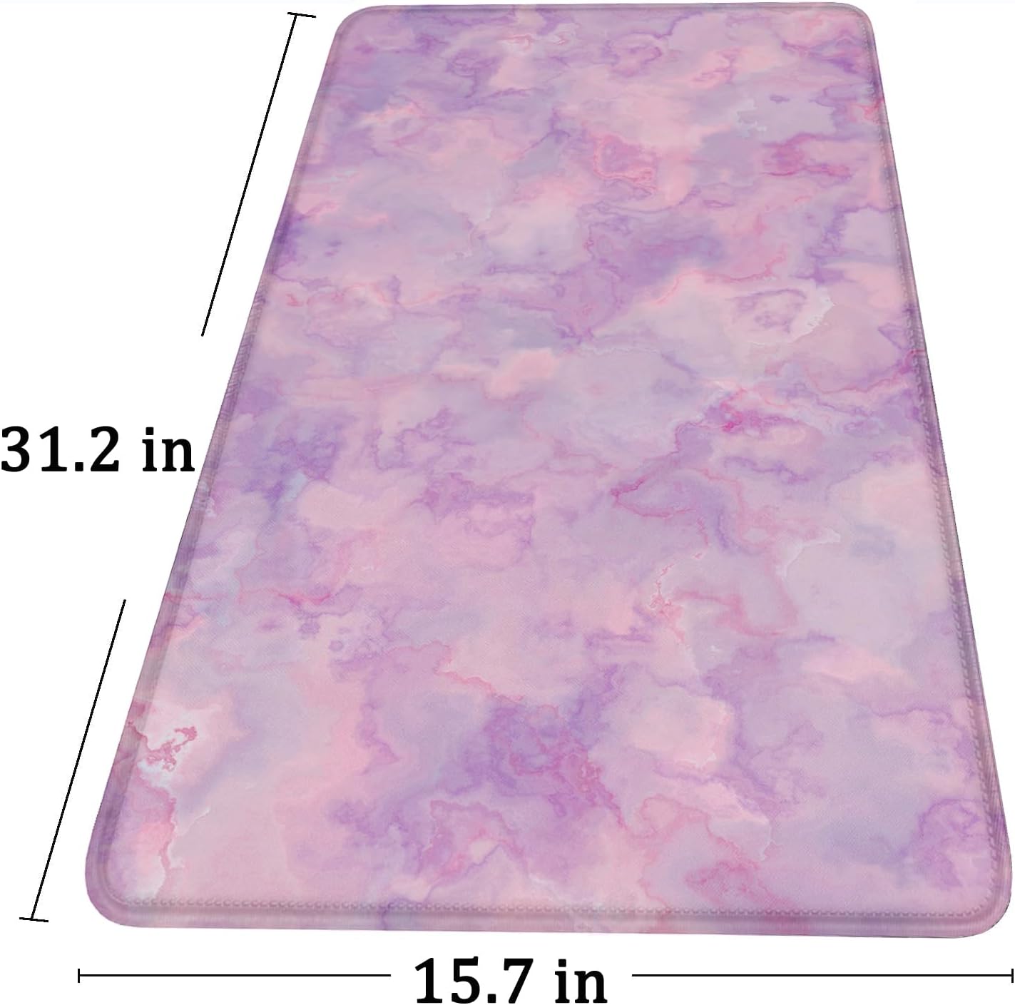Detalle 2 de Hsmienk AB-C020 Extended Gaming Mouse Pad, Waterproof, Marble Purple