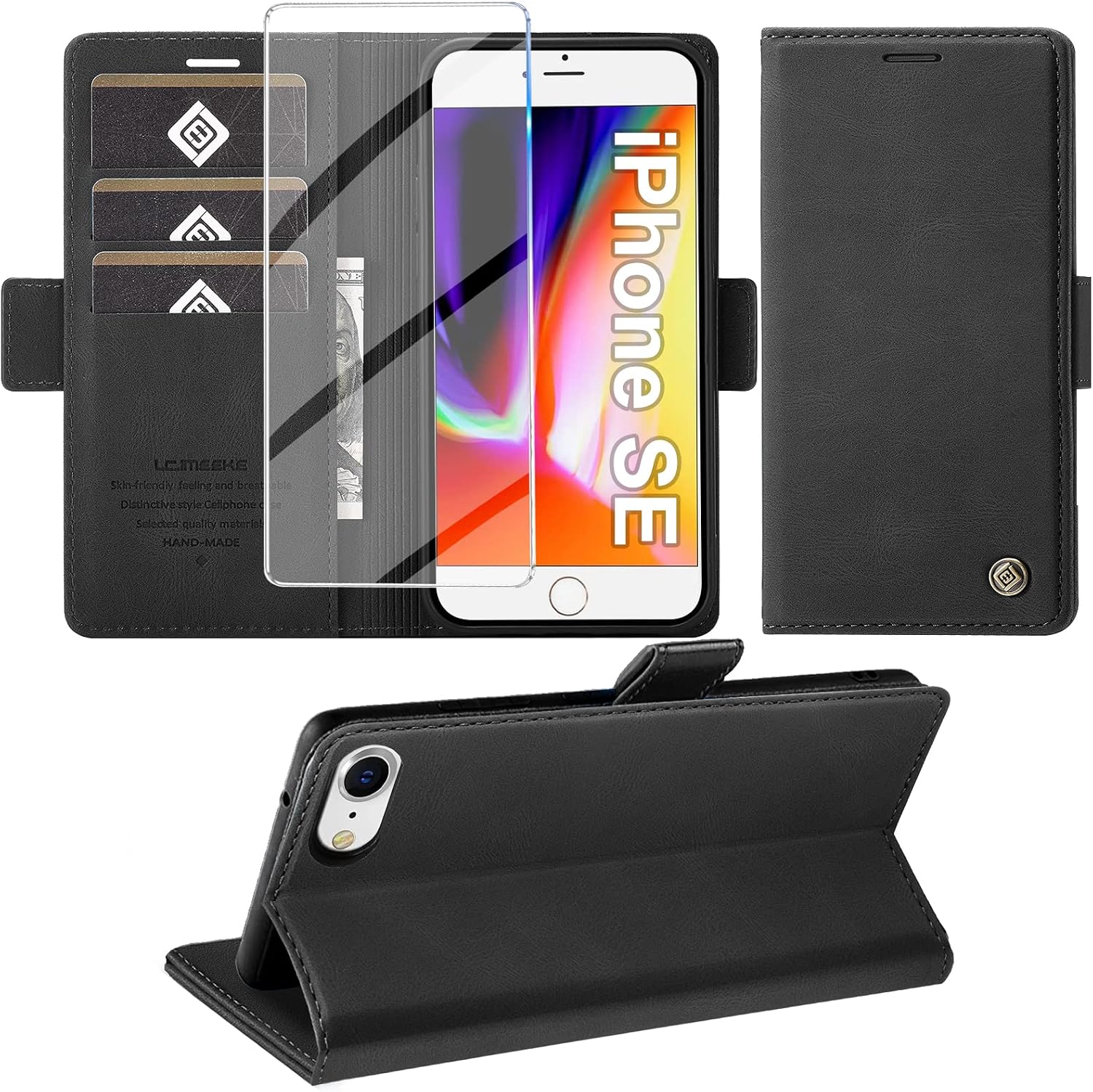 Detalle de iPhone SE 2022/8/7 Hülle Schwarz 4,7
