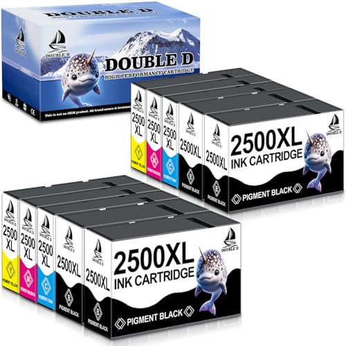 Detalle de DOUBLE D PGI-2500XL Multipack für Canon Maxify MB/ iB Modelle – kompatibel mit Canon 2500XL Druckertinten