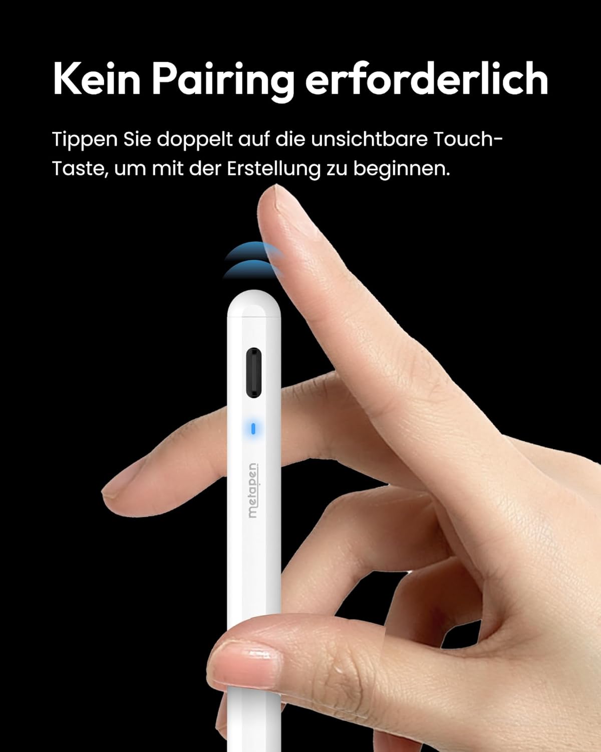 Thumbnail 4 de Metapen A8 Stift für Apple iPad – 2X Schnellladung, Palm Rejection, kompatibel mit iPad-Modellen