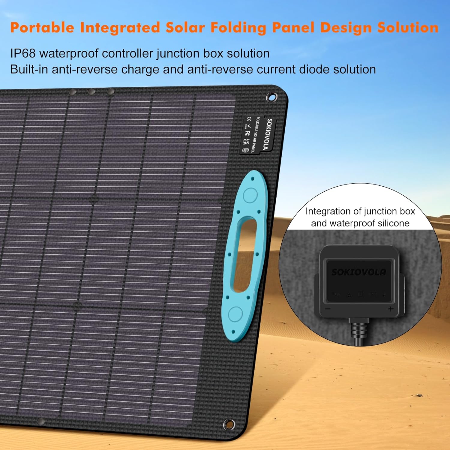 Thumbnail 1 de SOKIOVOLA 100W Portable Solar Panel