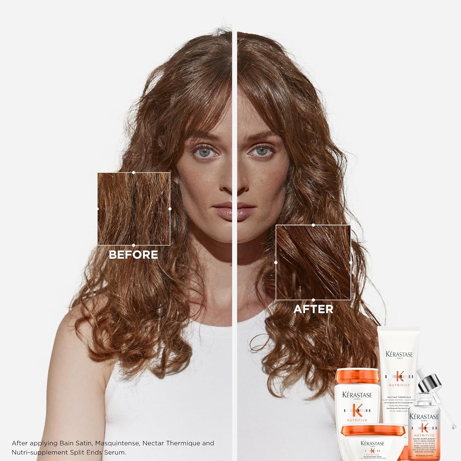 Thumbnail 3 de Kérastase Nutritive Bain Satin Gentle Hydrating Shampoo (Dry Hair) with Niacinamide, 250 ml