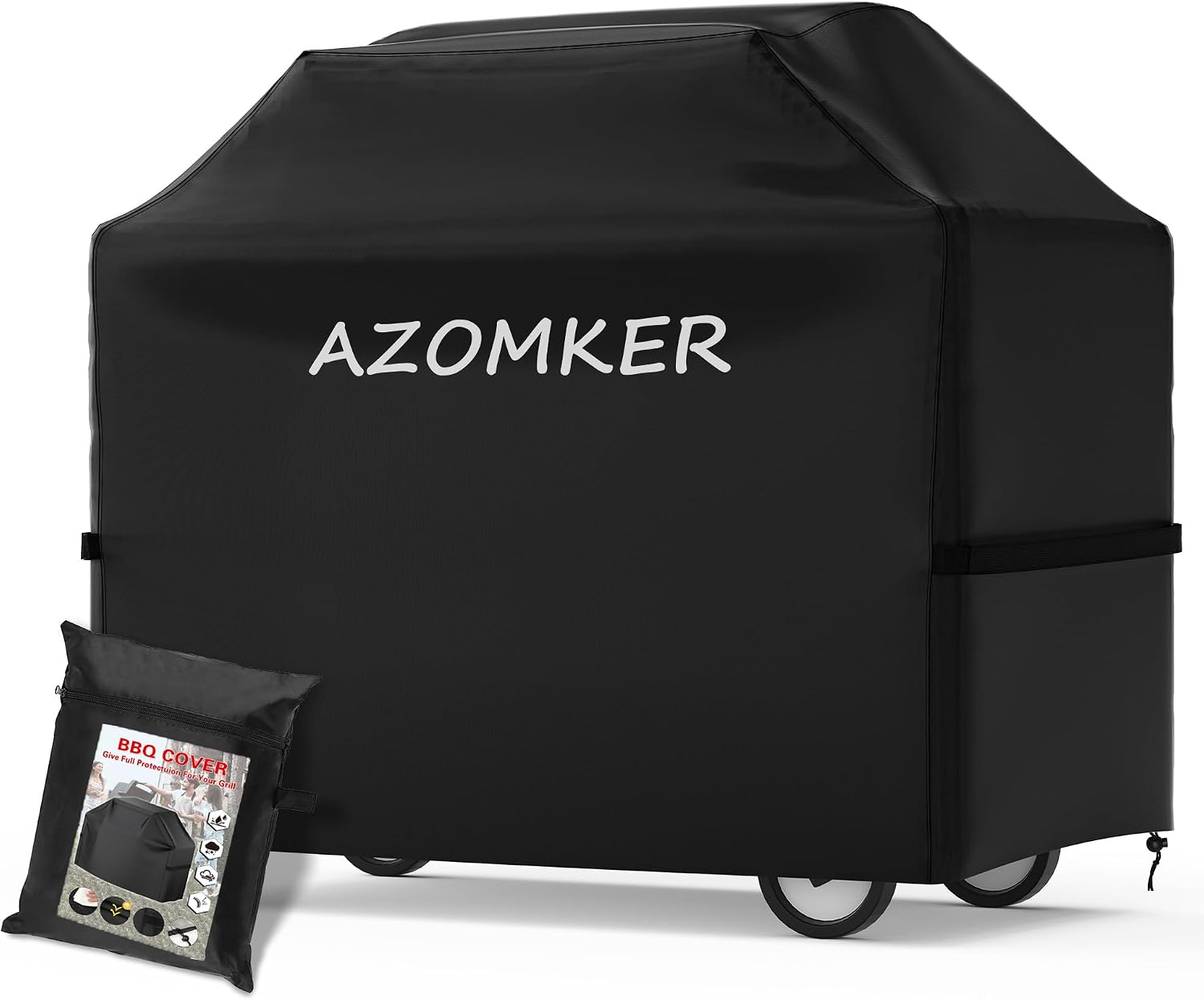 Detalle de AZOMKER Barbecue Covers: Weatherproof Gas Grill Cover (145 × 61 × 117 cm) for Everyday Protection