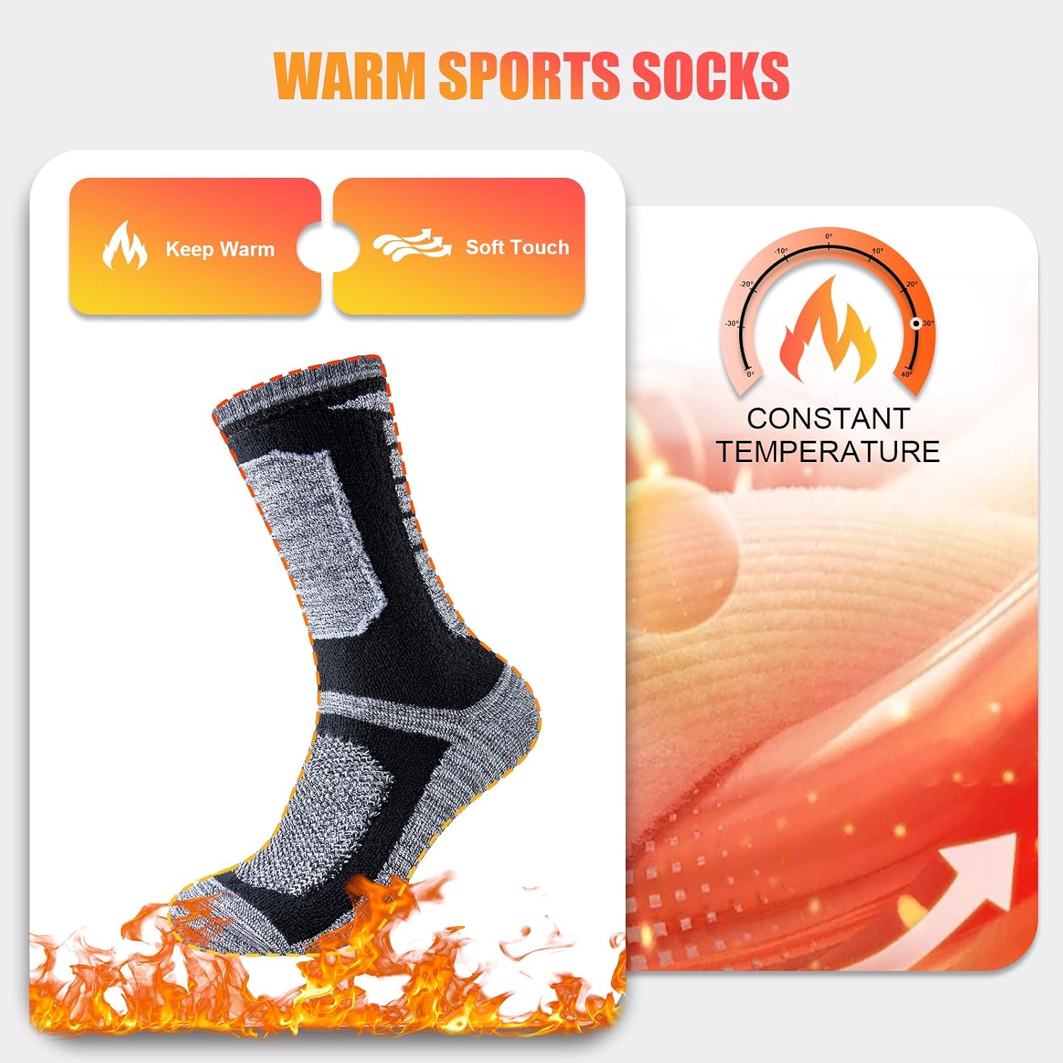 Detalle de Niorasen Thermal Hiking Socks 5 Pairs