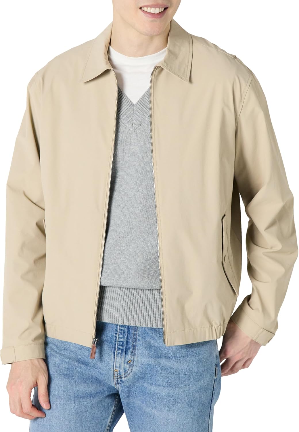 Thumbnail 6 de Amazon Essentials Men's Relaxed-Fit Lightweight Stretch Zip-Up Bomber Jacket
