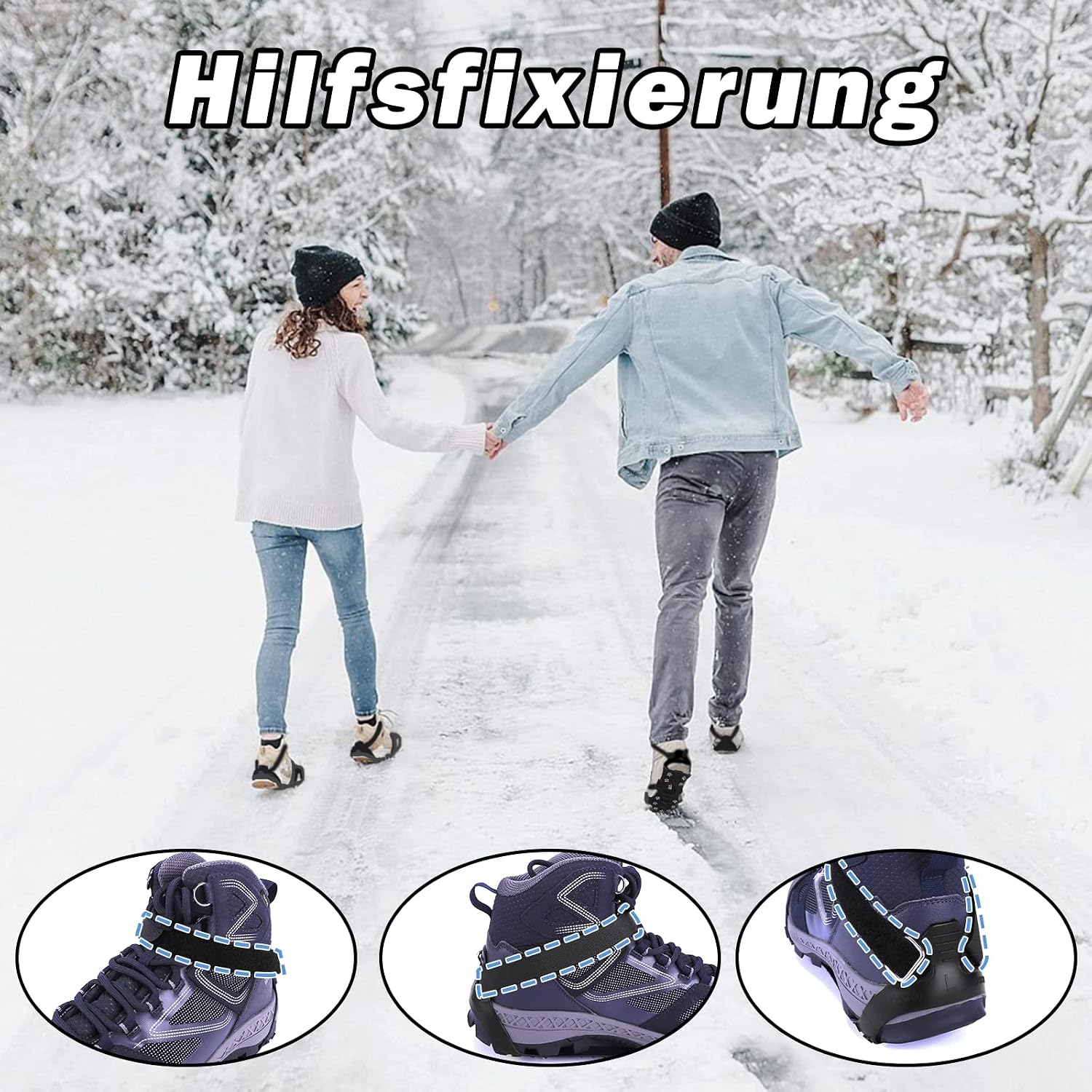 Thumbnail 5 de Lechin Schuhspikes Eisspikes aus Silikon und Edelstahl