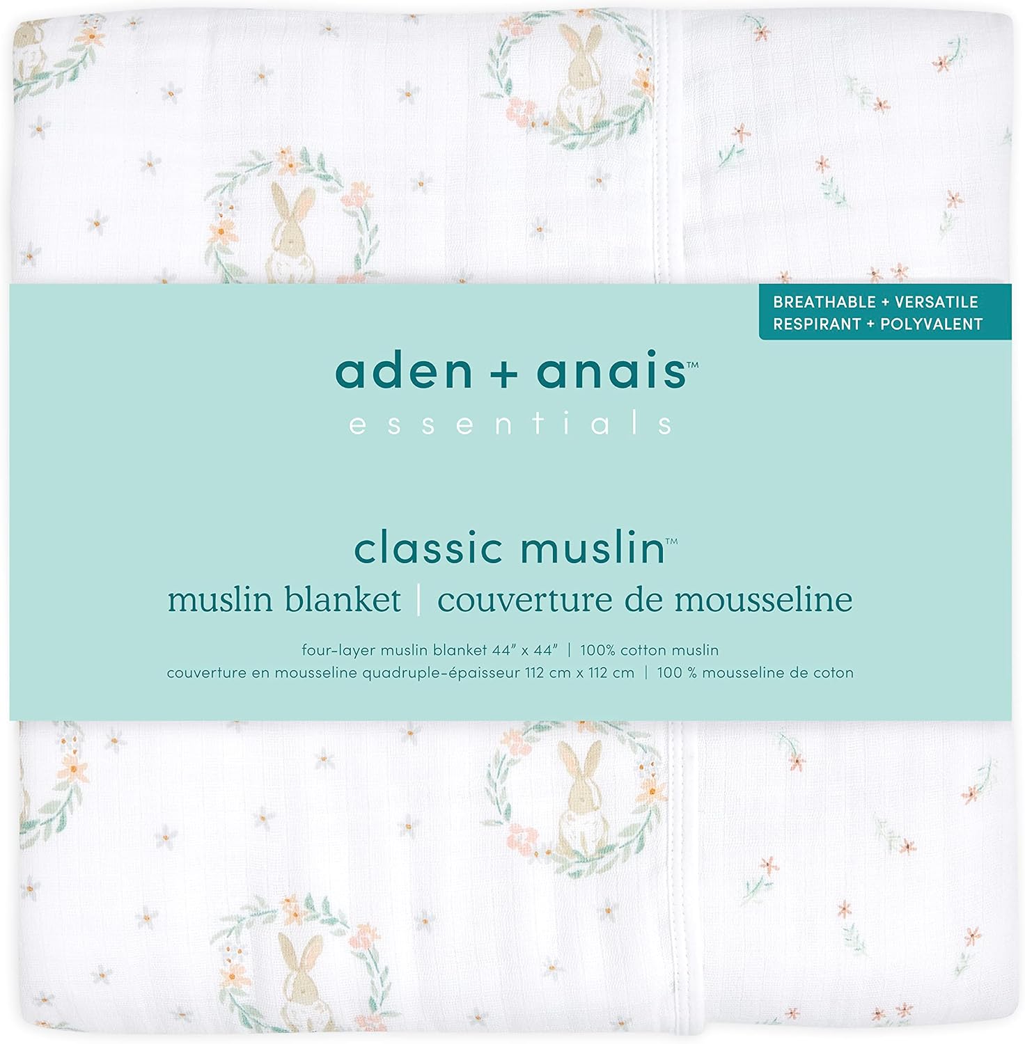 Thumbnail 1 de aden + anais Essentials Dream – duży kocyk muślinowy dla niemowląt, 4 warstwy