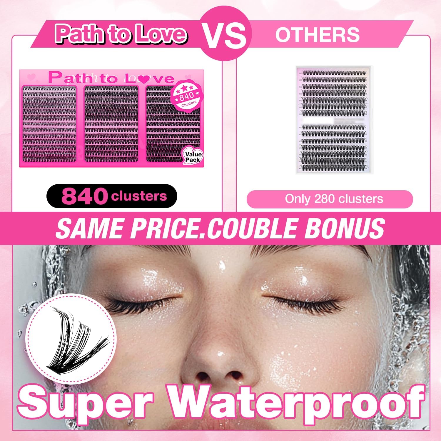 Thumbnail 1 de Path to Love Lash Cluster Kit, 10–16 mm D Curl, 30D/40D/50D