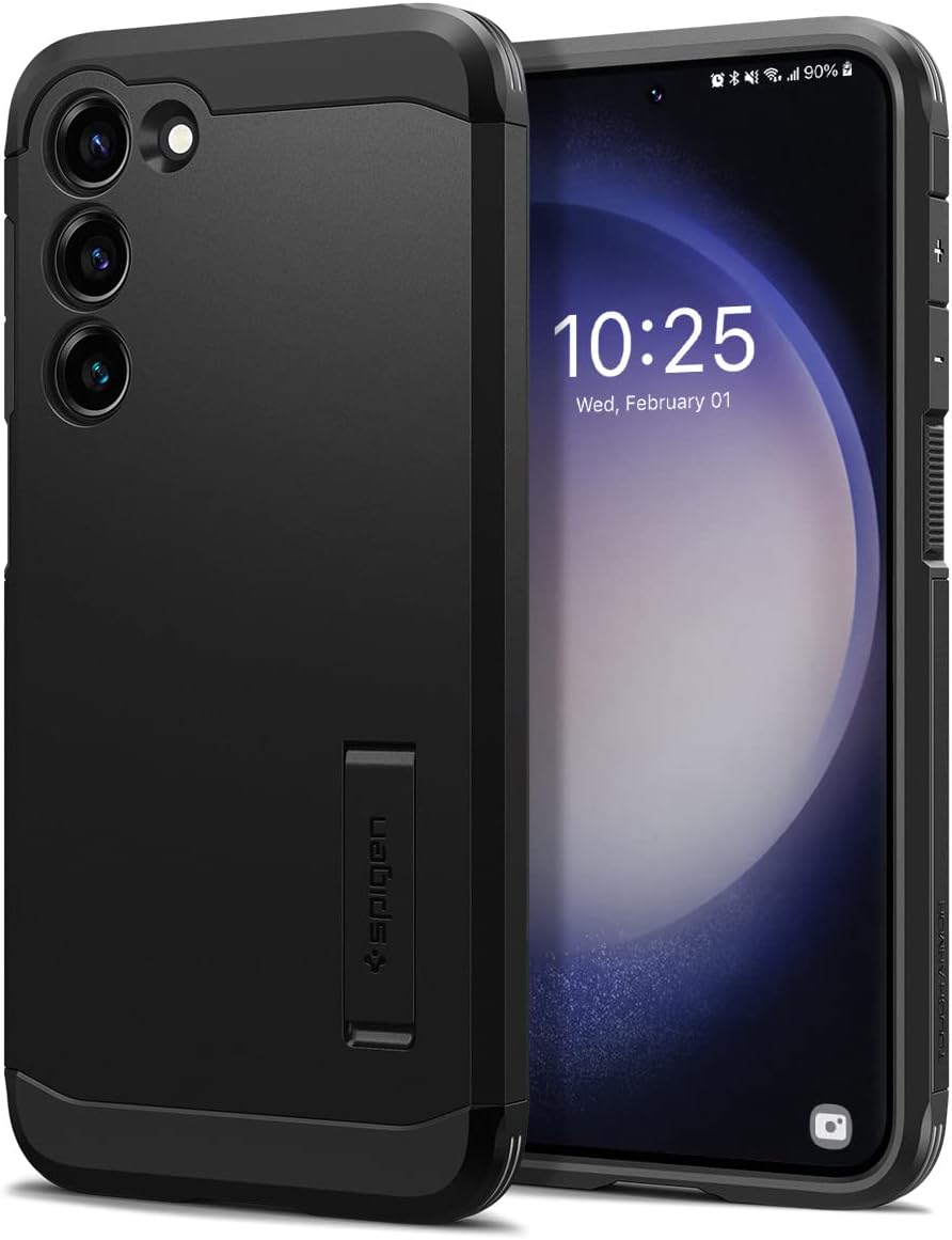 Detalle de Spigen Cover Tough Armor per Samsung Galaxy S23 Plus (S23+ 5G) in nero