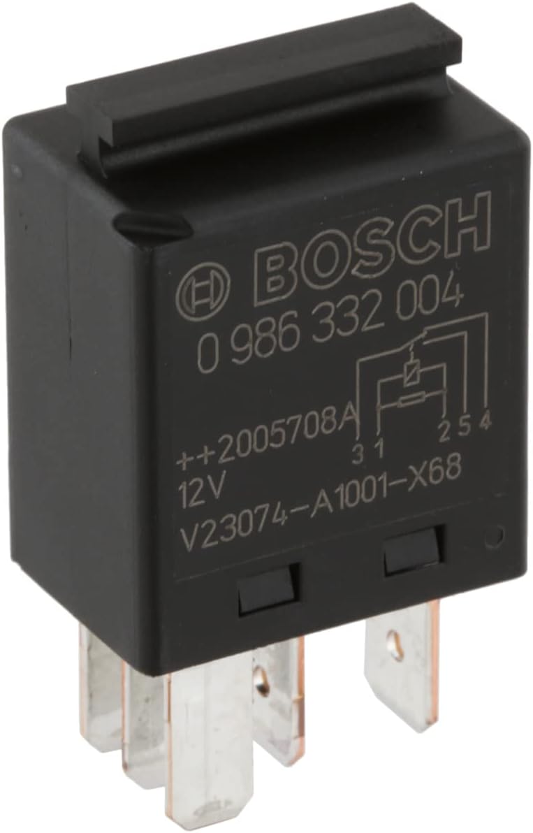 Bosch 0986332004 Mini-Relais 12V 60A, 4 Terminaux, IP5K4