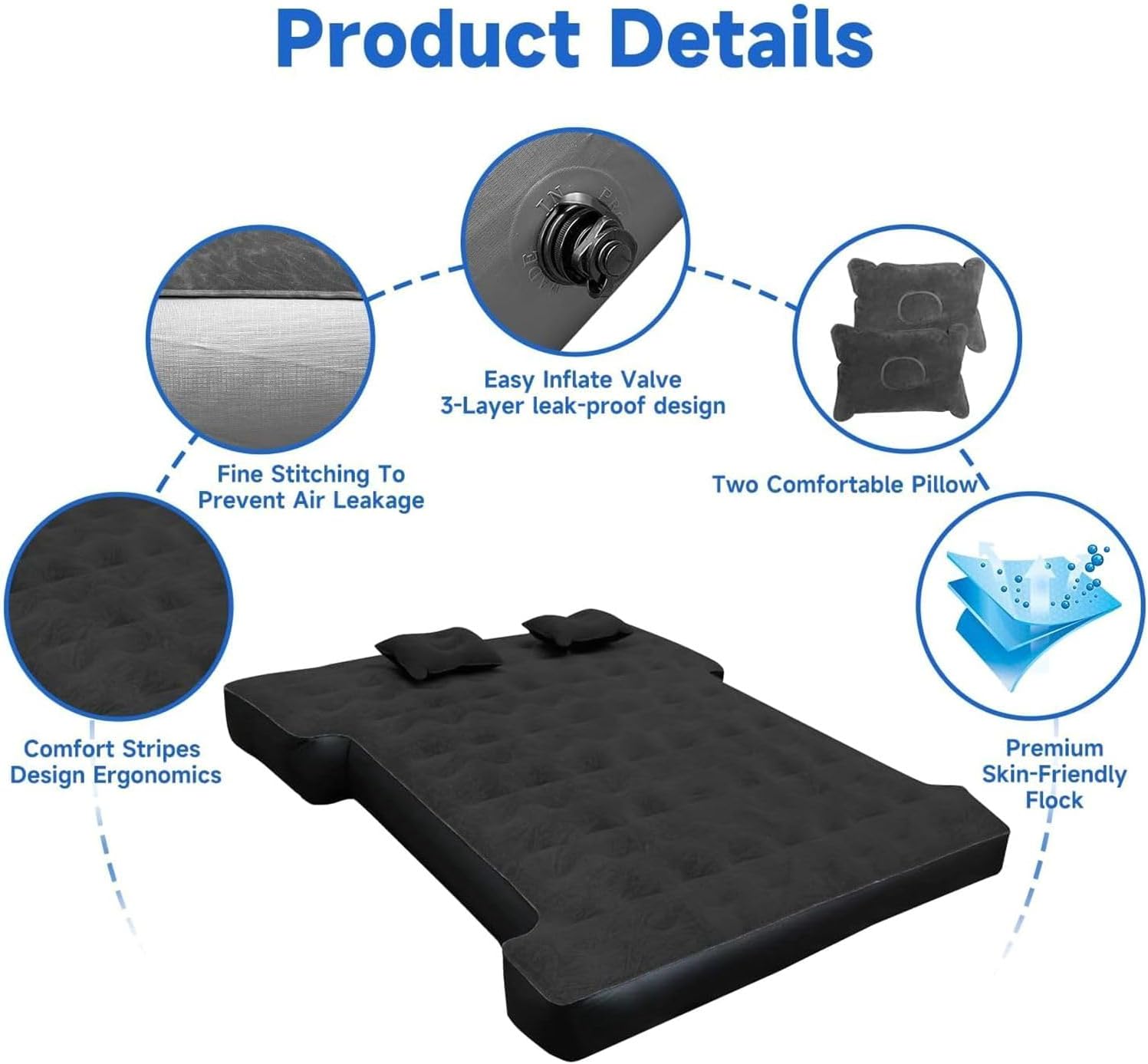 Detalle de Umbrauto Air Mattress for 6-6.5ft Full Size Truck Bed
