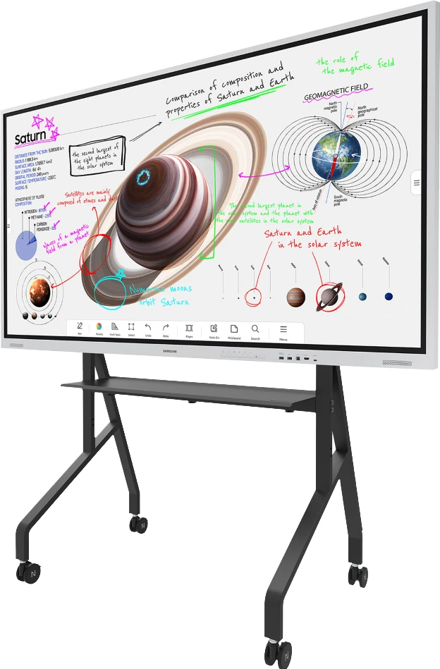 Thumbnail 14 de Neomounts MOVE Go FL50-525BL1 mobiler Bodenständer (schwarz) für 55–86" Monitore