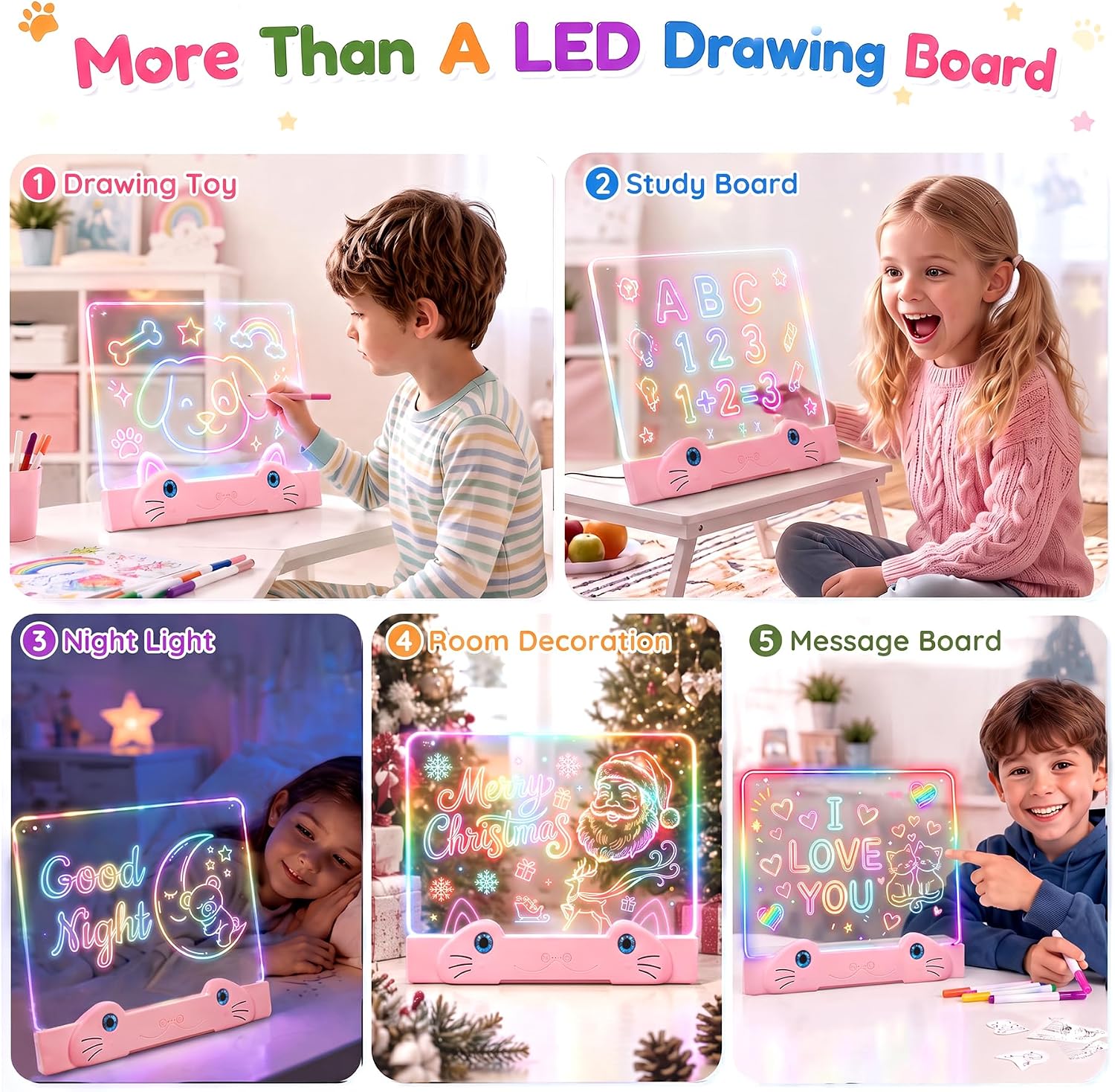 Detalle 1 de LED Drawing Board for Kids, 16-Inch